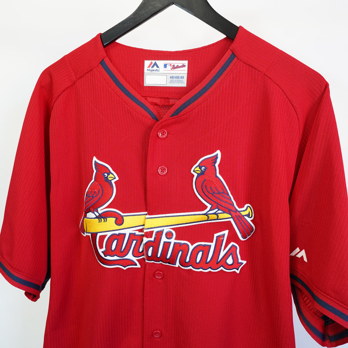 (XL) Majestic St Louis Cardinals Red Authentic Collection Sewn Jersey Mens 48