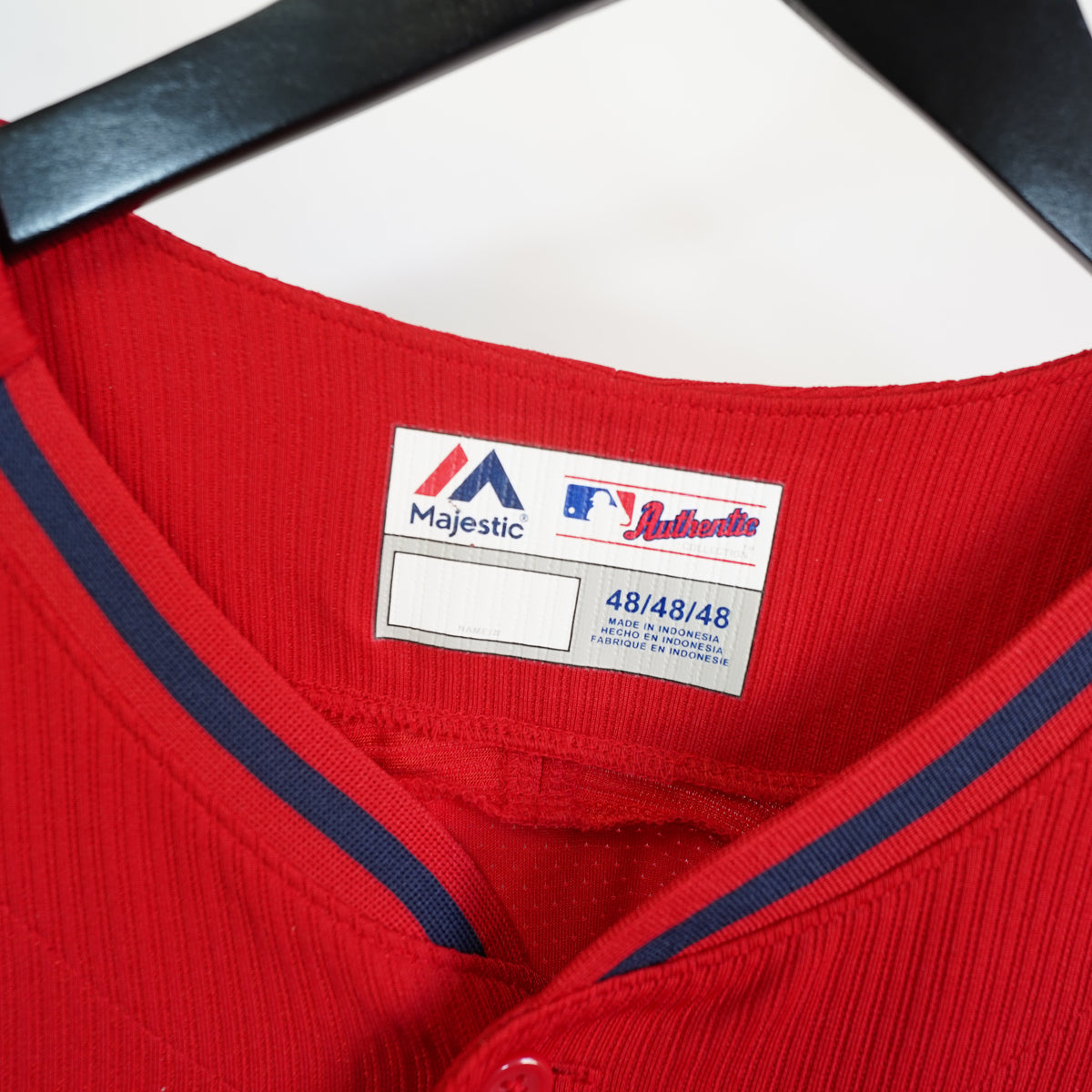 (XL) Majestic St Louis Cardinals Red Authentic Collection Sewn Jersey Mens 48