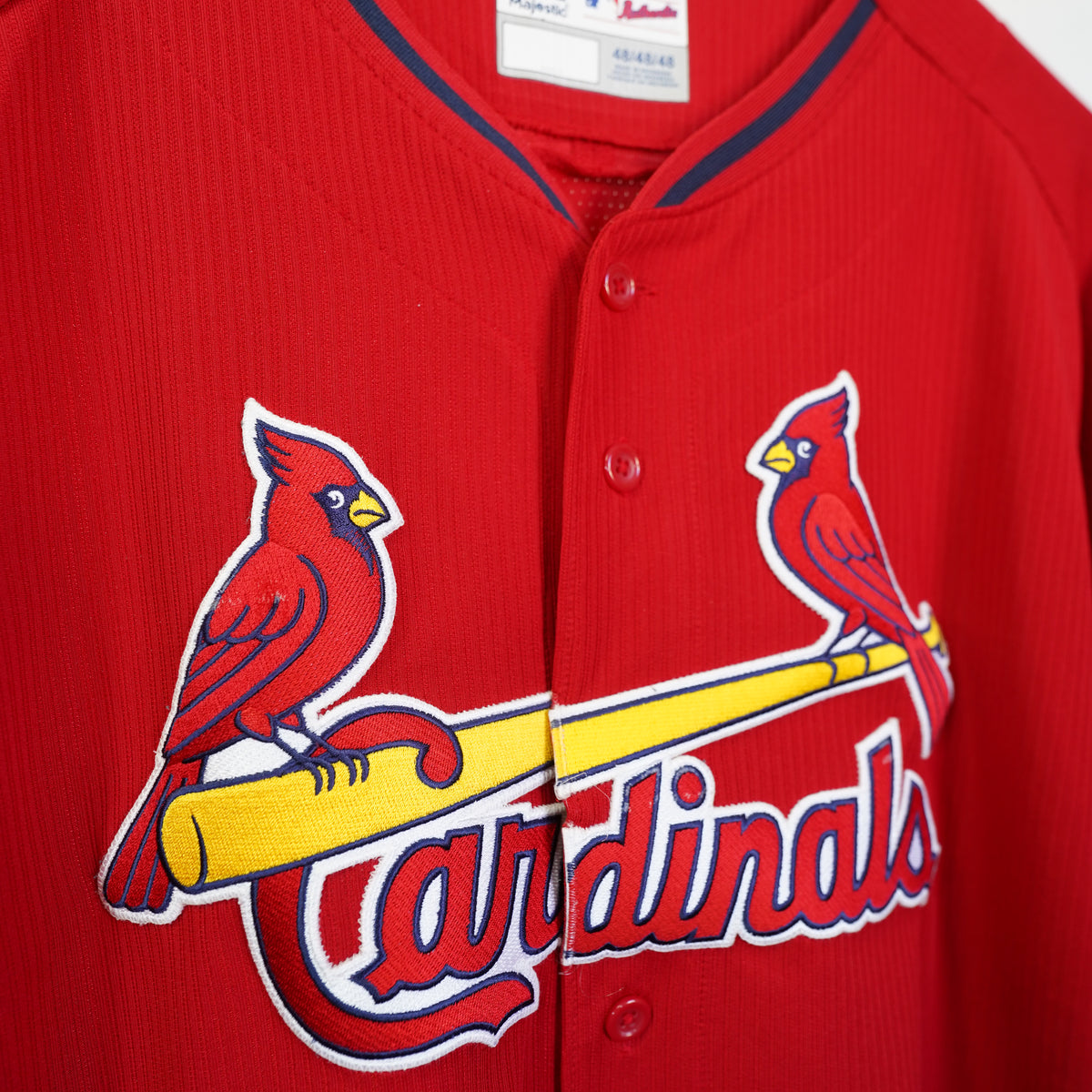 (XL) Majestic St Louis Cardinals Red Authentic Collection Sewn Jersey Mens 48
