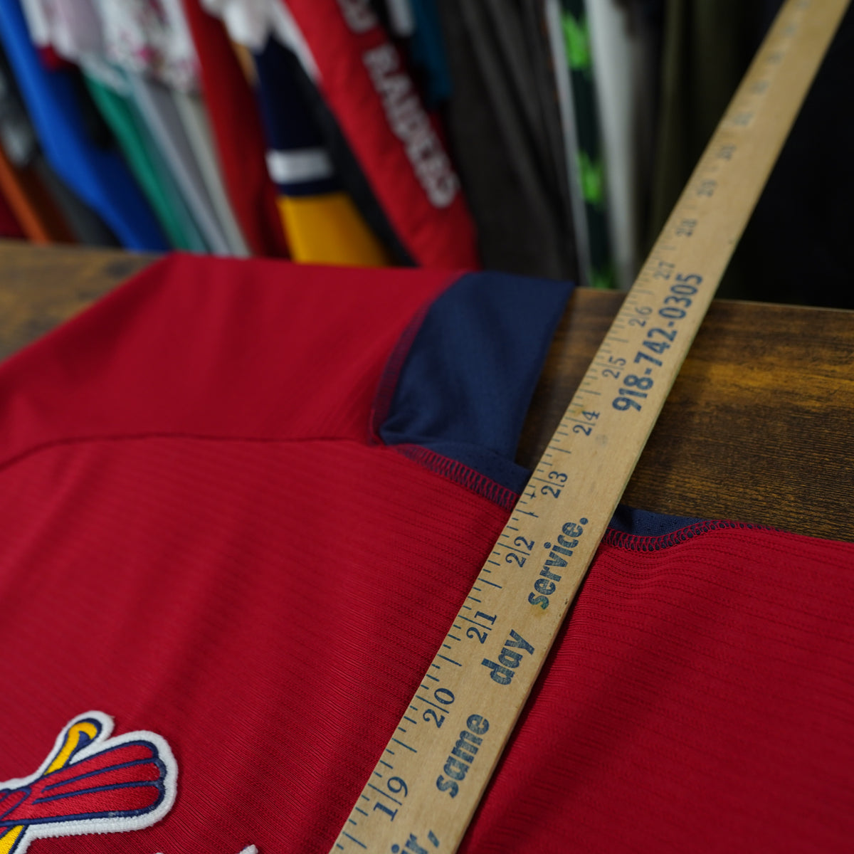 (XL) Majestic St Louis Cardinals Red Authentic Collection Sewn Jersey Mens 48