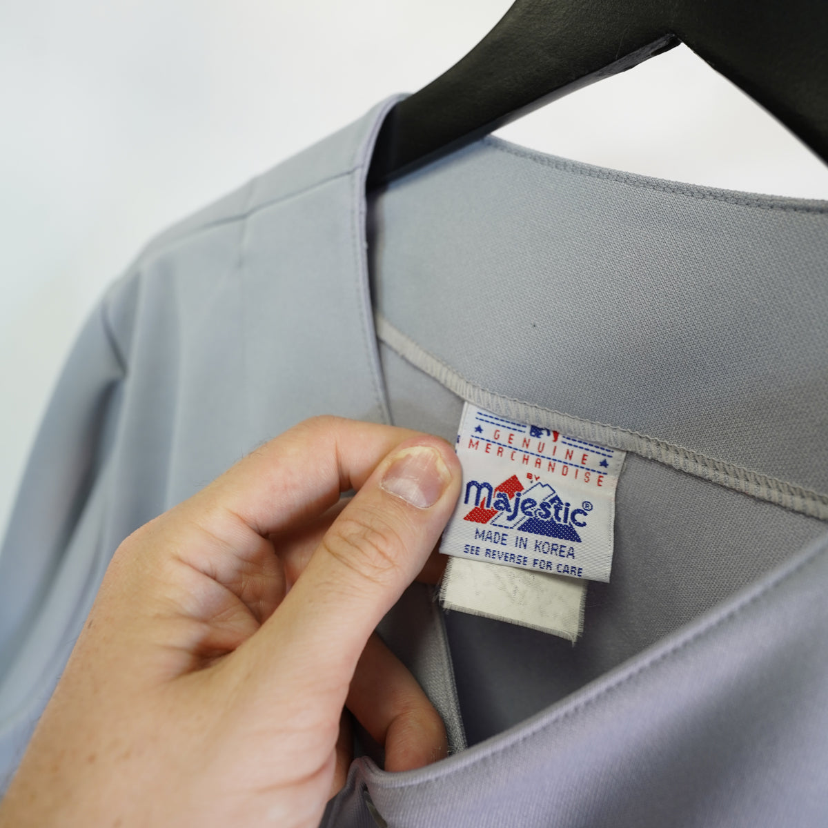 (L) Vintage Majestic St Louis Cardinals Sewn Jersey Mens Large Grey MLB Baseball