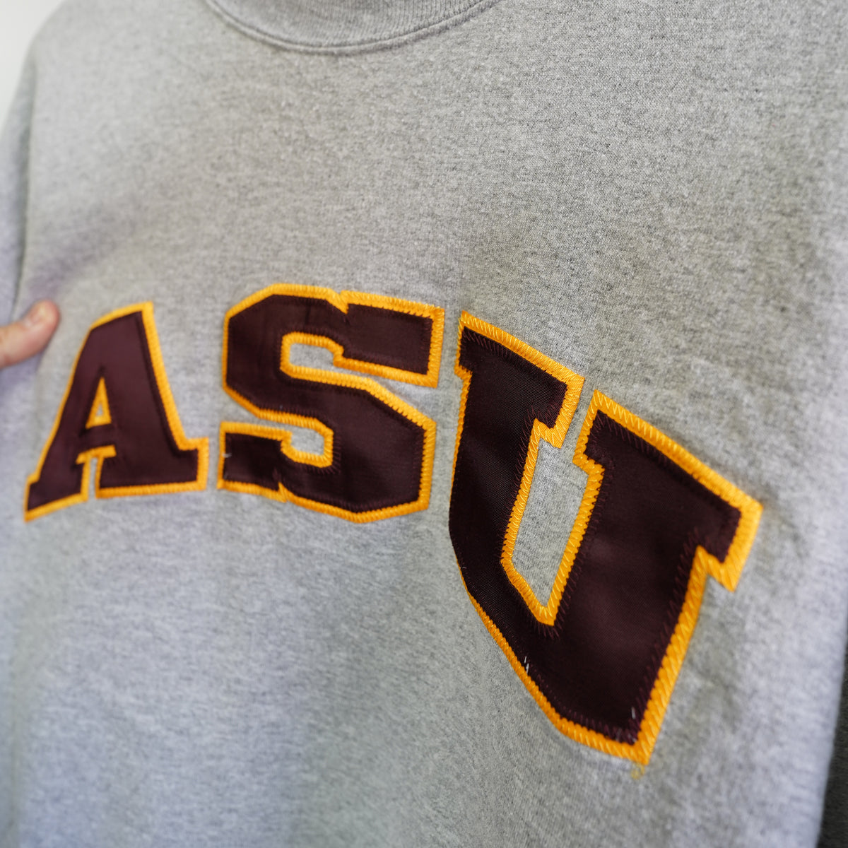 (XL) Vintage Champion ASU Arizona State University Sewn Sweatshirt Gray Mens XL