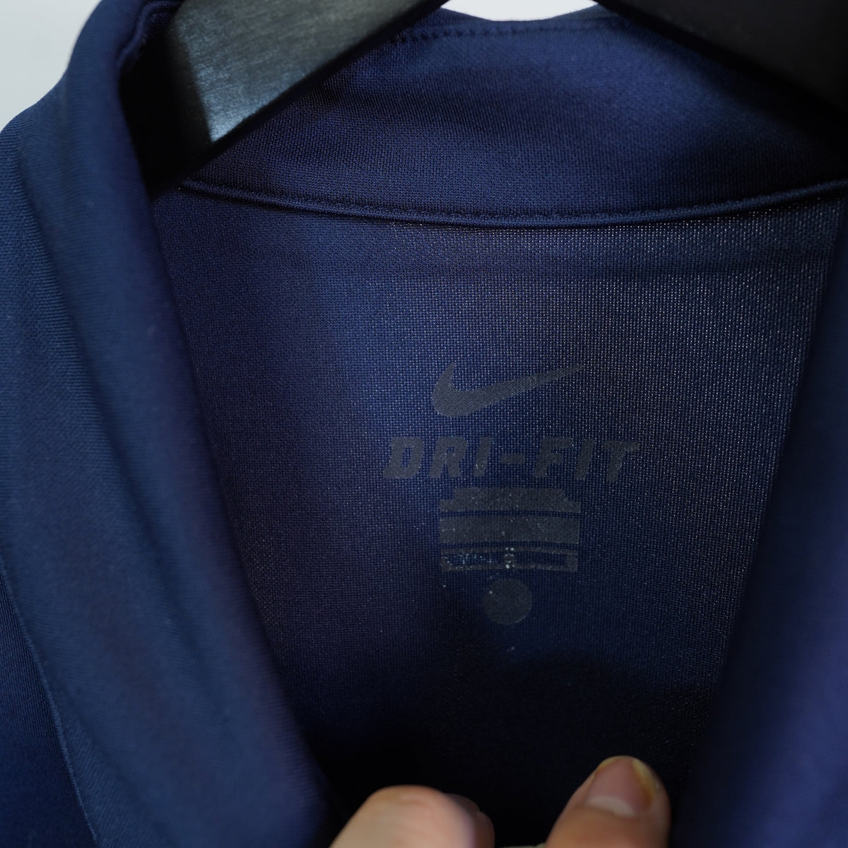 (L) Nike Pitt Panthers Dri-FIT Polo Shirt Mens Large Navy Blue University Pittsburgh