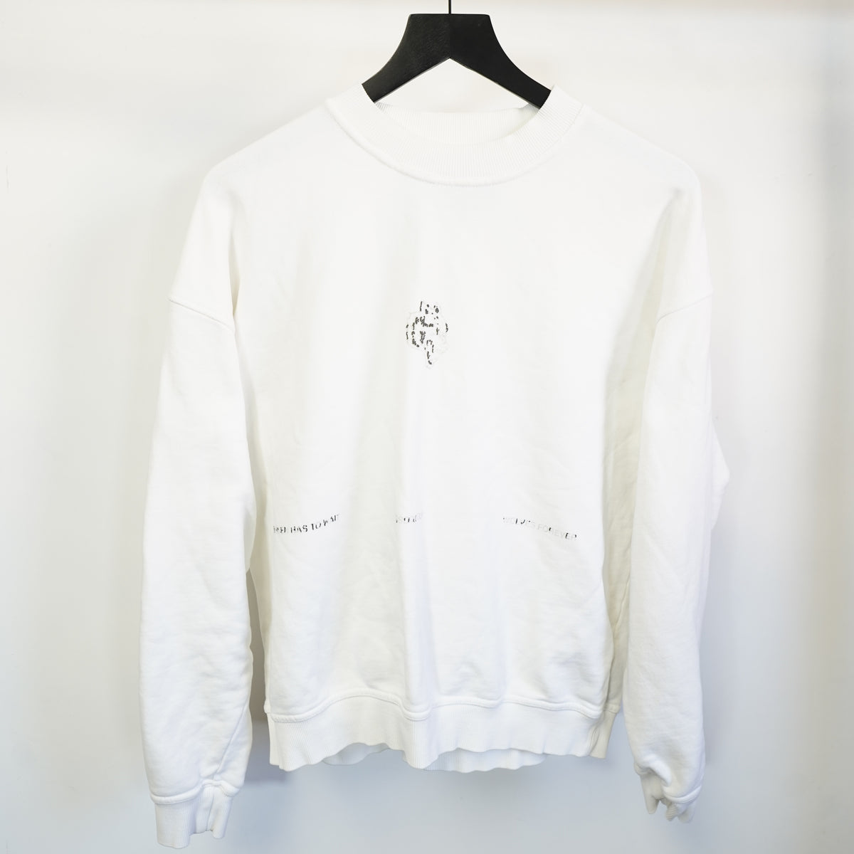 (S) Darc Sport Wolves Forever Heaven Has To Wait White Crewneck Sweatshirt Mens S