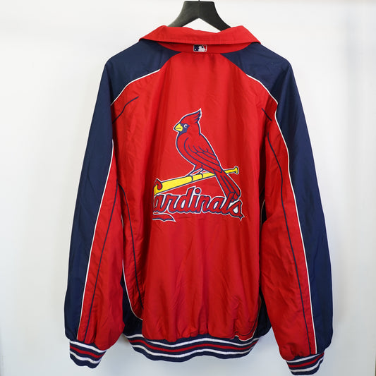 Vintage St Louis Cardinals G-III Carl Banks Jacket Red Blue Embroidered XXL