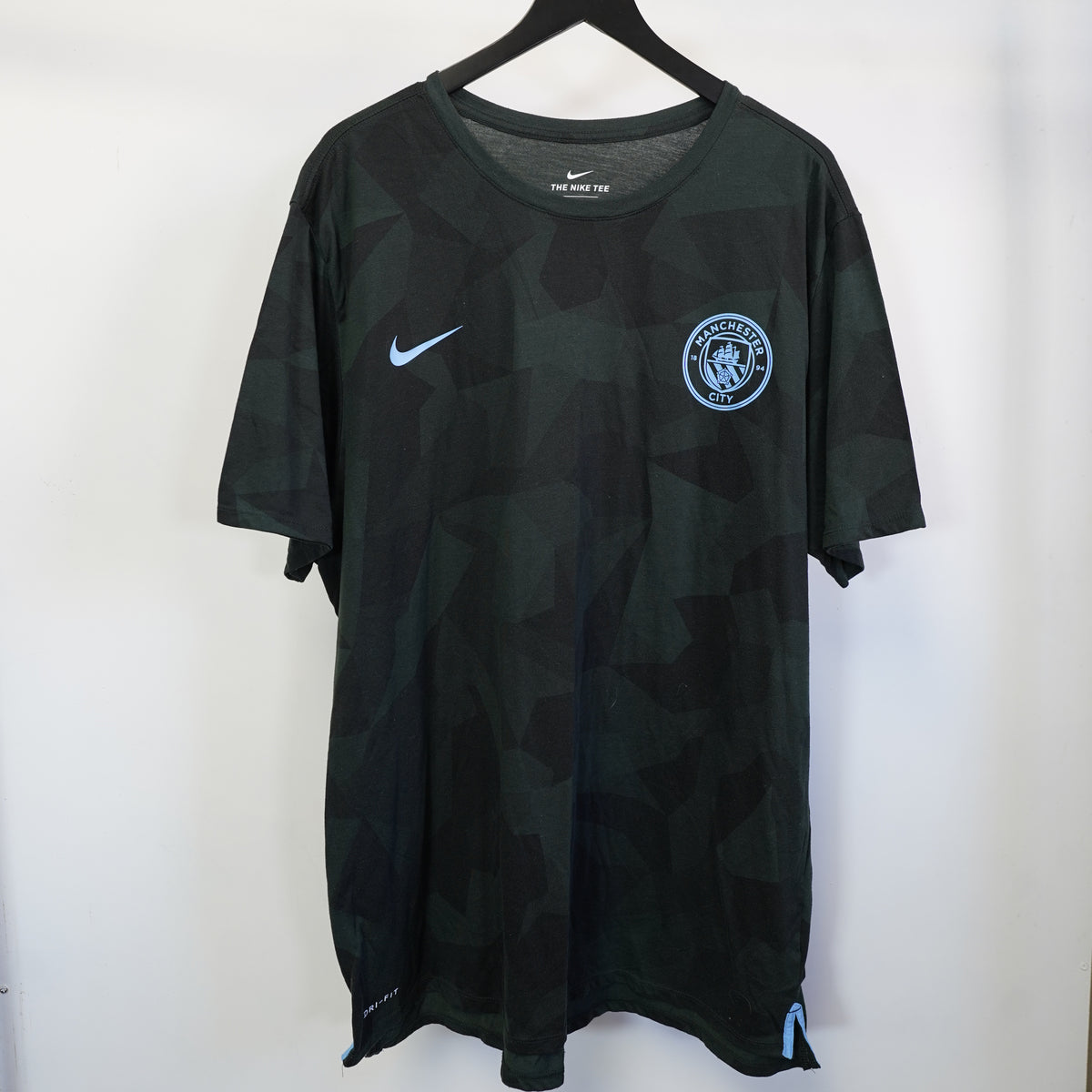 (XXL) Nike Manchester City FC Dri-FIT Camo Training Shirt Mens XXL Green Soccer Tee