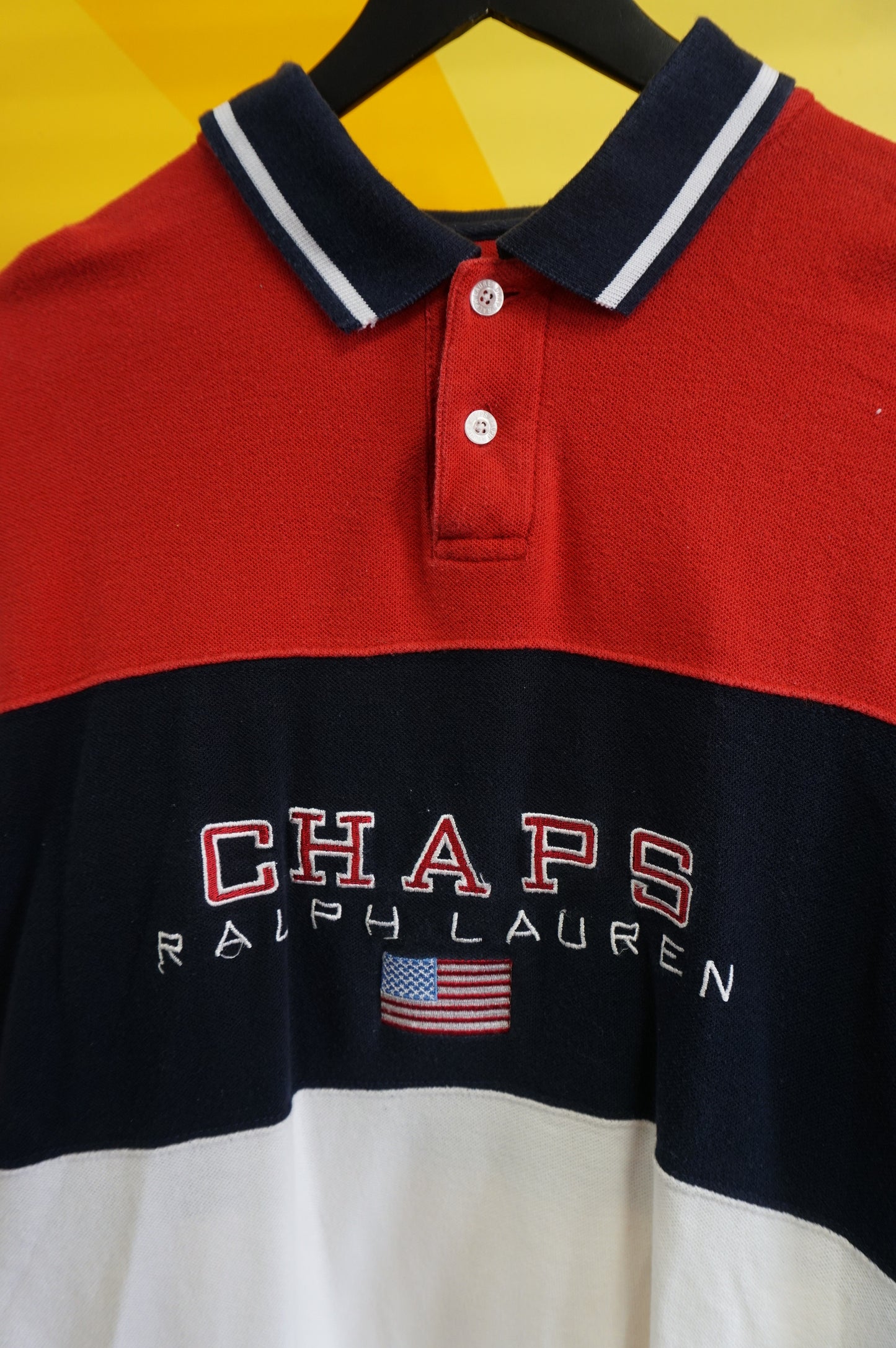 (XL) Chaps Ralph Lauren Striped Polo Shirt