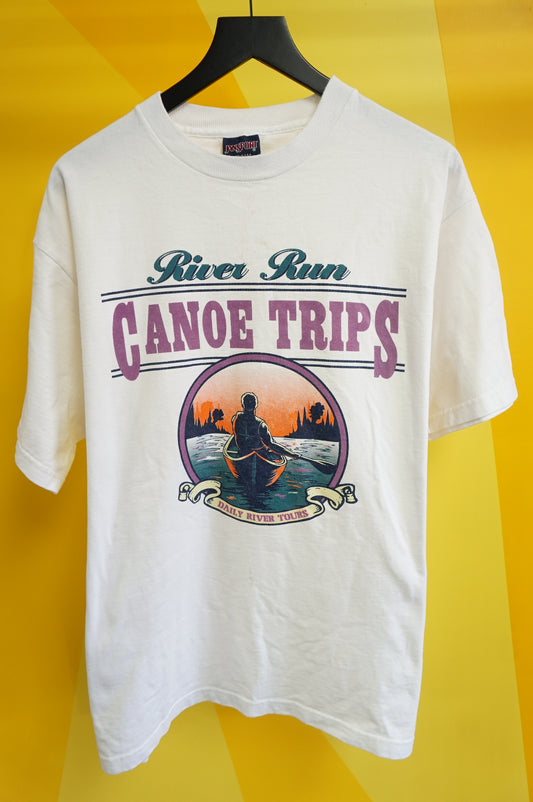 (XL) USA Made River Run Canoe Trips Jansport T-Shirt