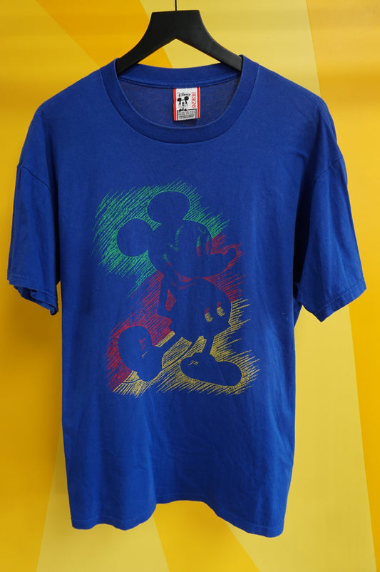 (XL) Vtg Mickey Mouse Scribble T-Shirt