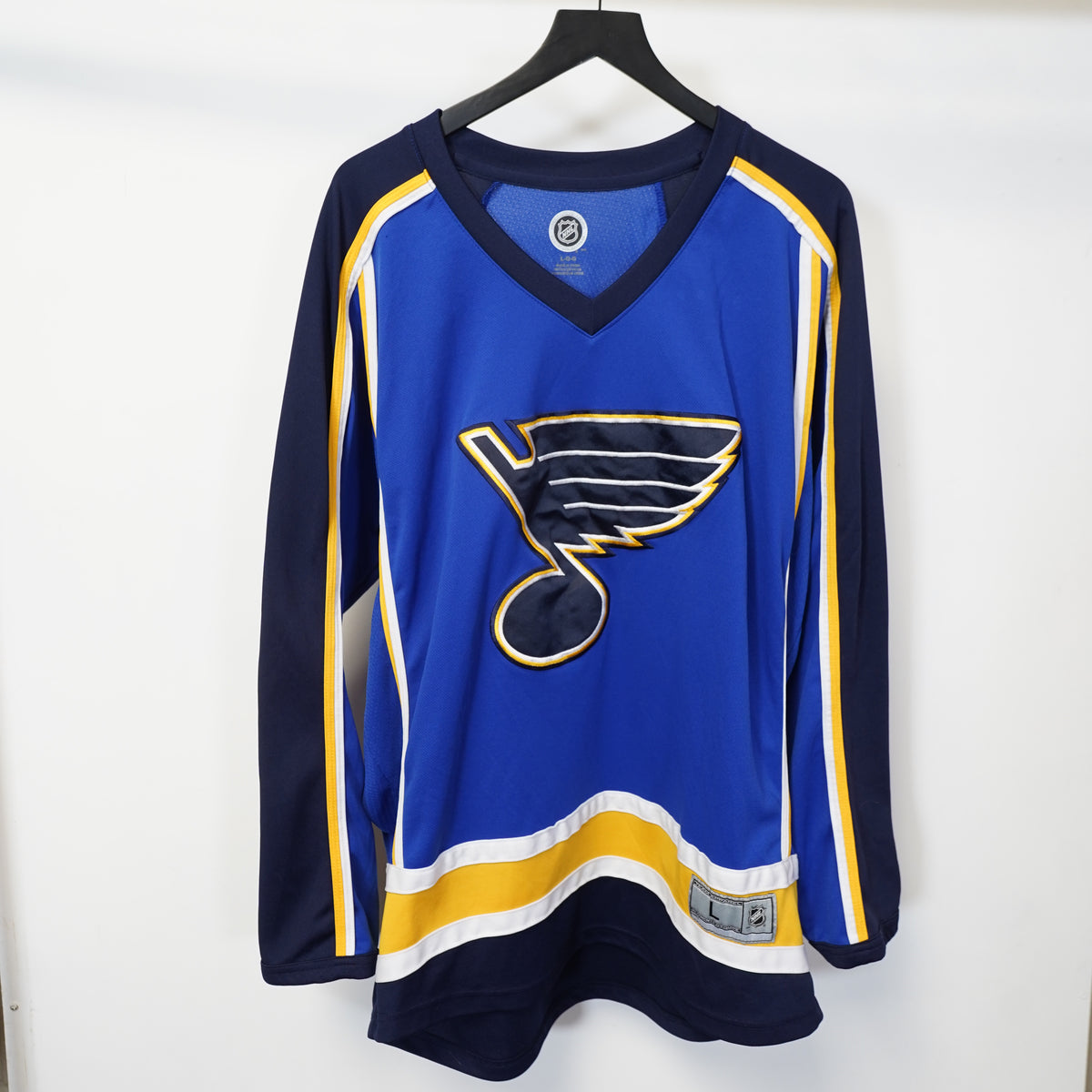 (L) NHL St. Louis Blues Vladimir Tarasenko 91 Hockey Jersey Mens Large Blue Sewn
