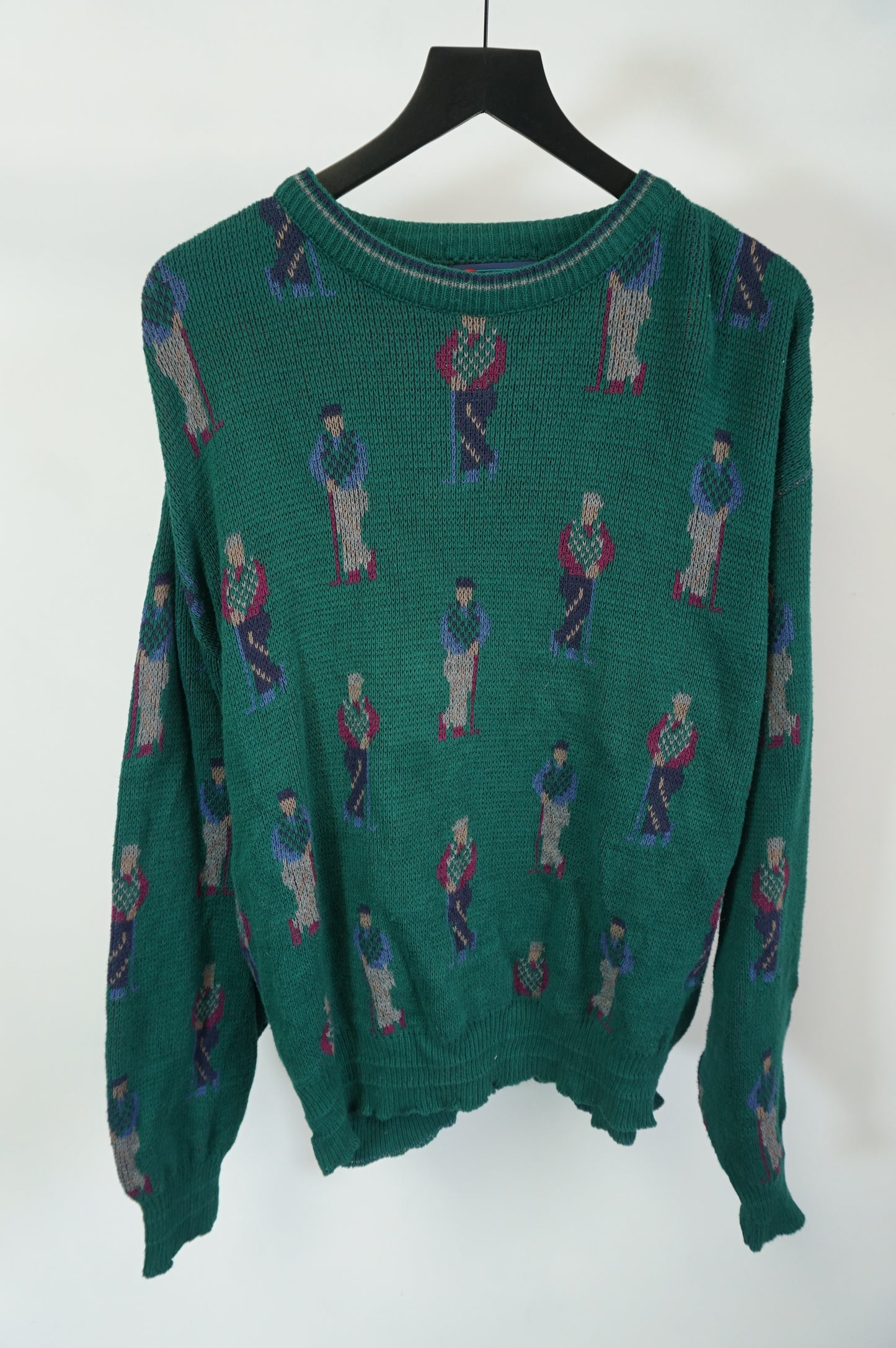 (XL/XXL) USA Made Isle of Cotton Knit Golf Sweater