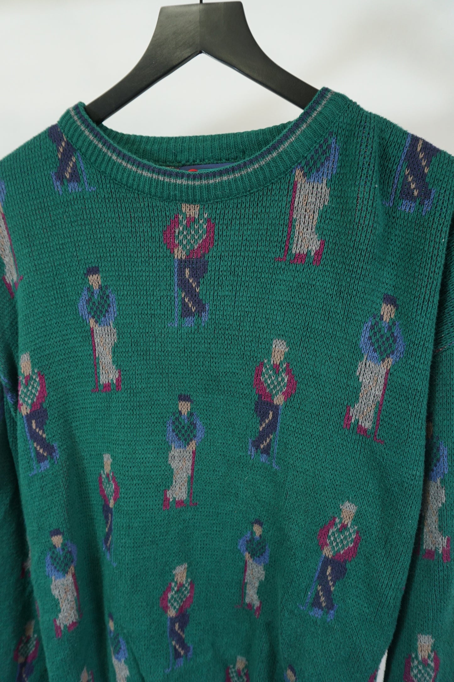 (XL/XXL) USA Made Isle of Cotton Knit Golf Sweater