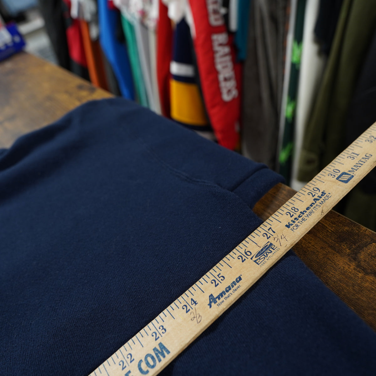 (2XL) Vintage Soffe US Navy Hoodie Mens 2XL Blue Made in USA Sweatshirt Military Seal