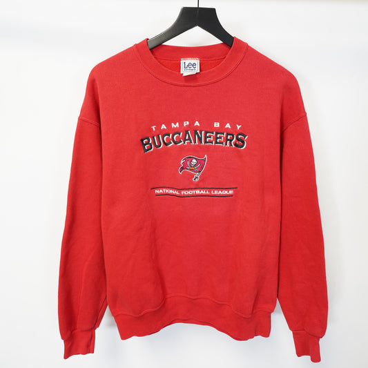 (L) Vintage 90s Lee Sport Tampa Bay Buccaneers Embroidered Sweatshirt Red Mens L