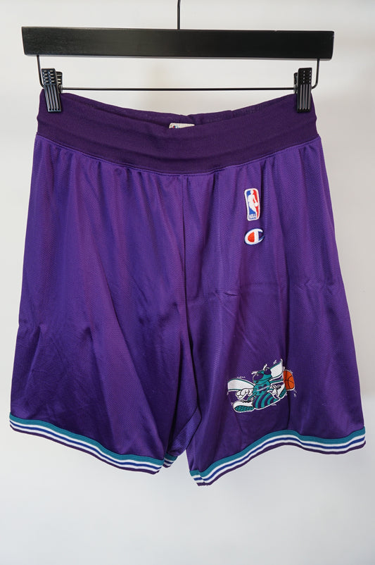 (L) Vtg Charlotte Hornets Champion Basketball Shorts