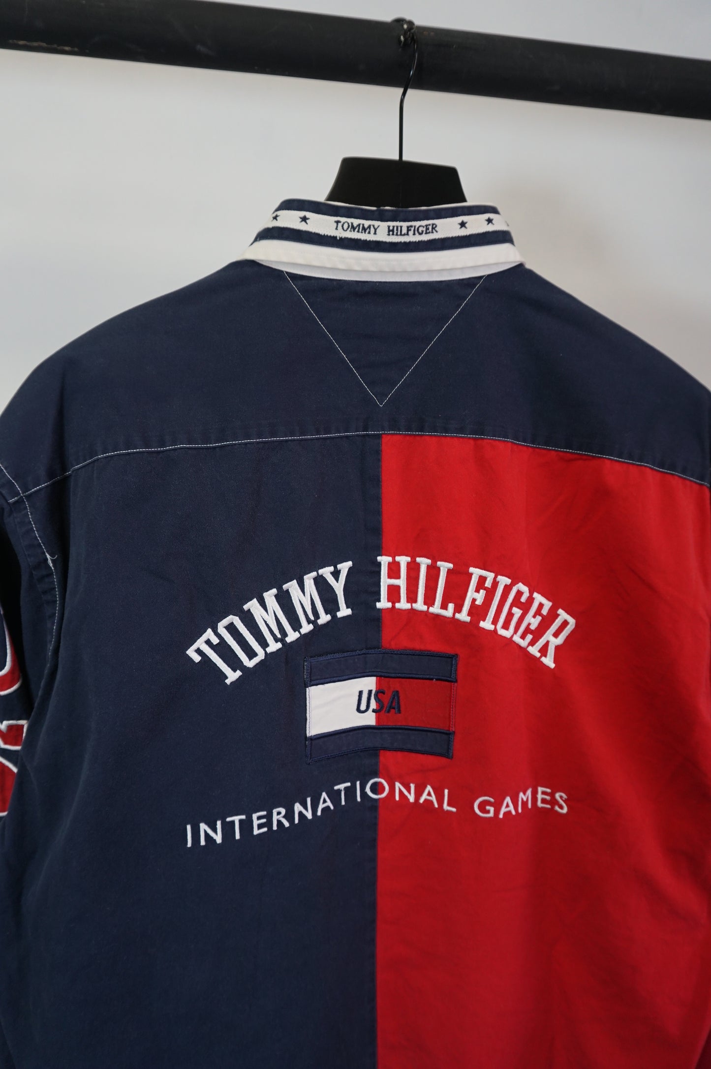 (M/L) Tommy Hilfiger USA LS Button Up Shirt