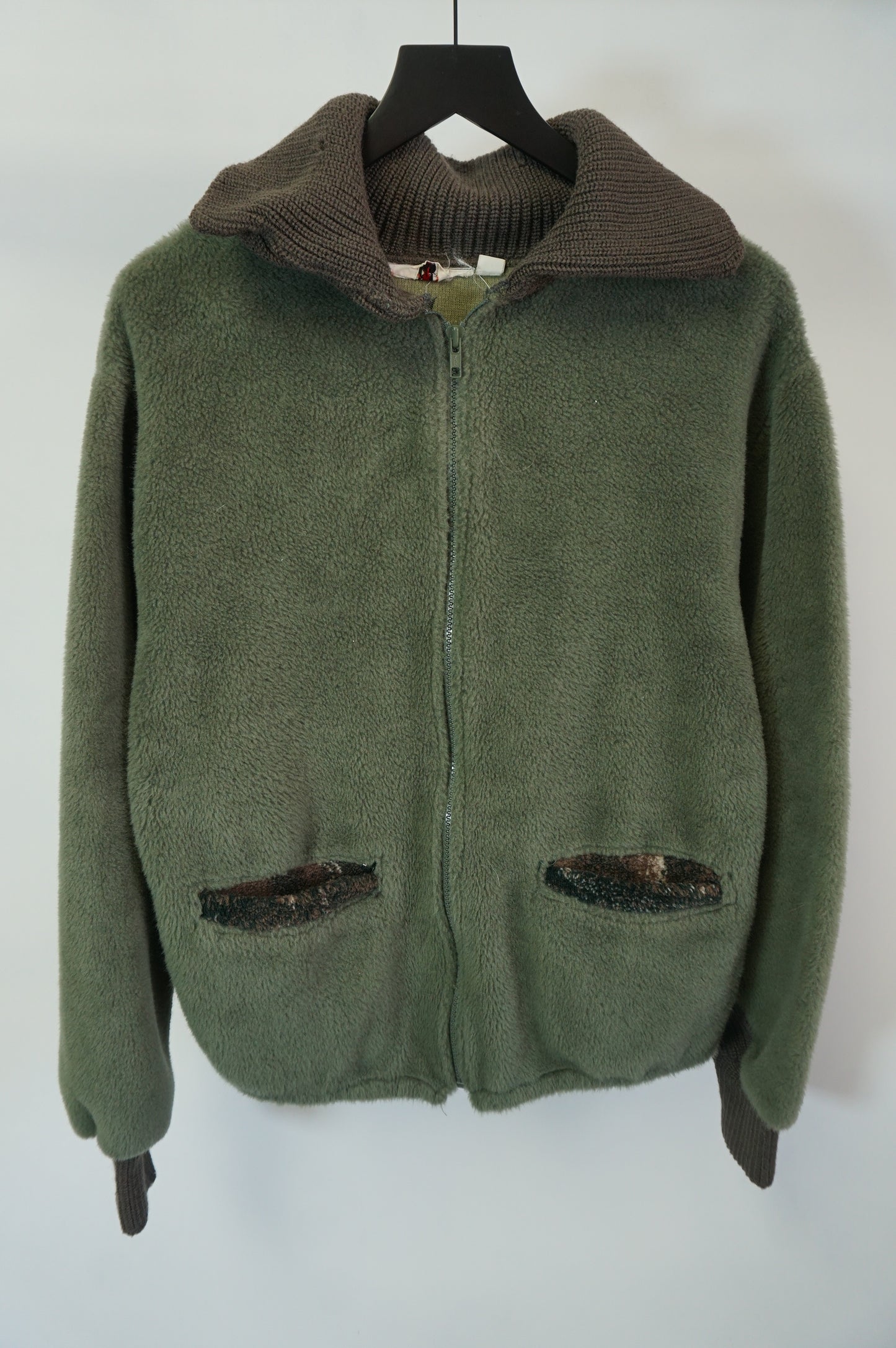 (L) Vtg Van Heusen Hoodie Fleece Jacket