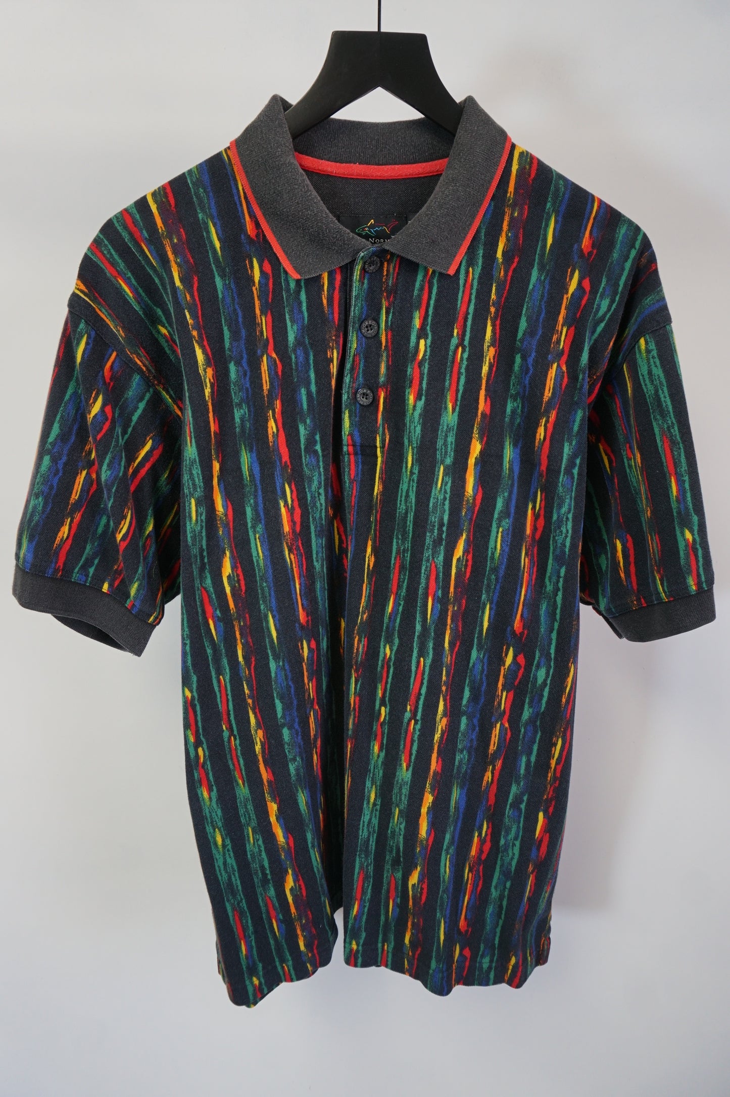 (M) Greg Norman Vintage 90s Golf Coogi-Esque Polo