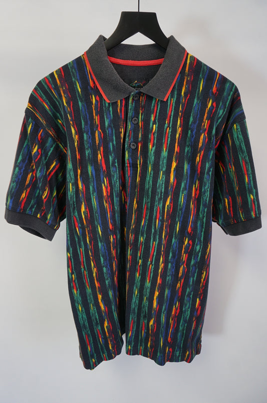(M) Greg Norman Vintage 90s Golf Coogi-Esque Polo