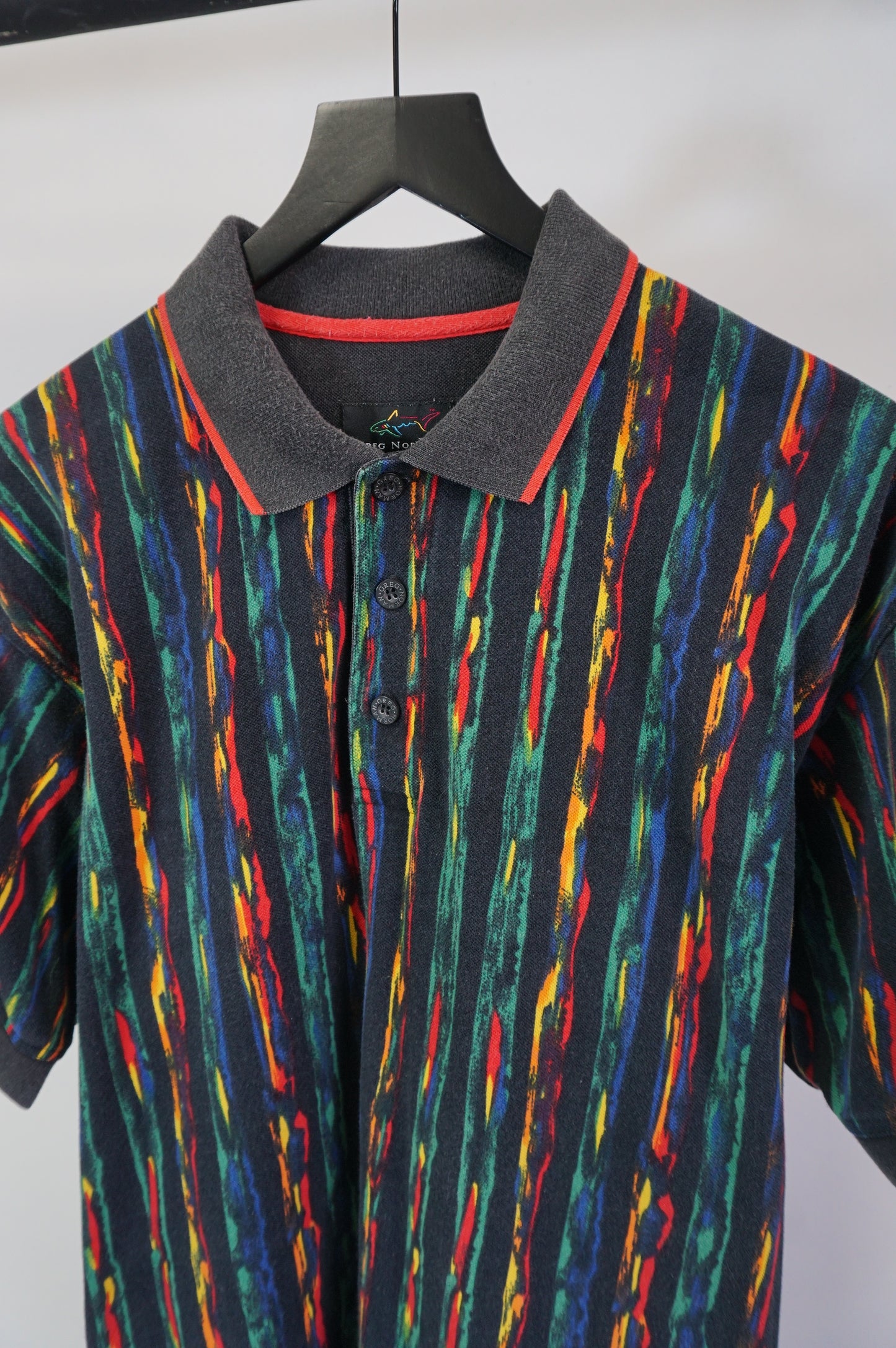 (M) Greg Norman Vintage 90s Golf Coogi-Esque Polo