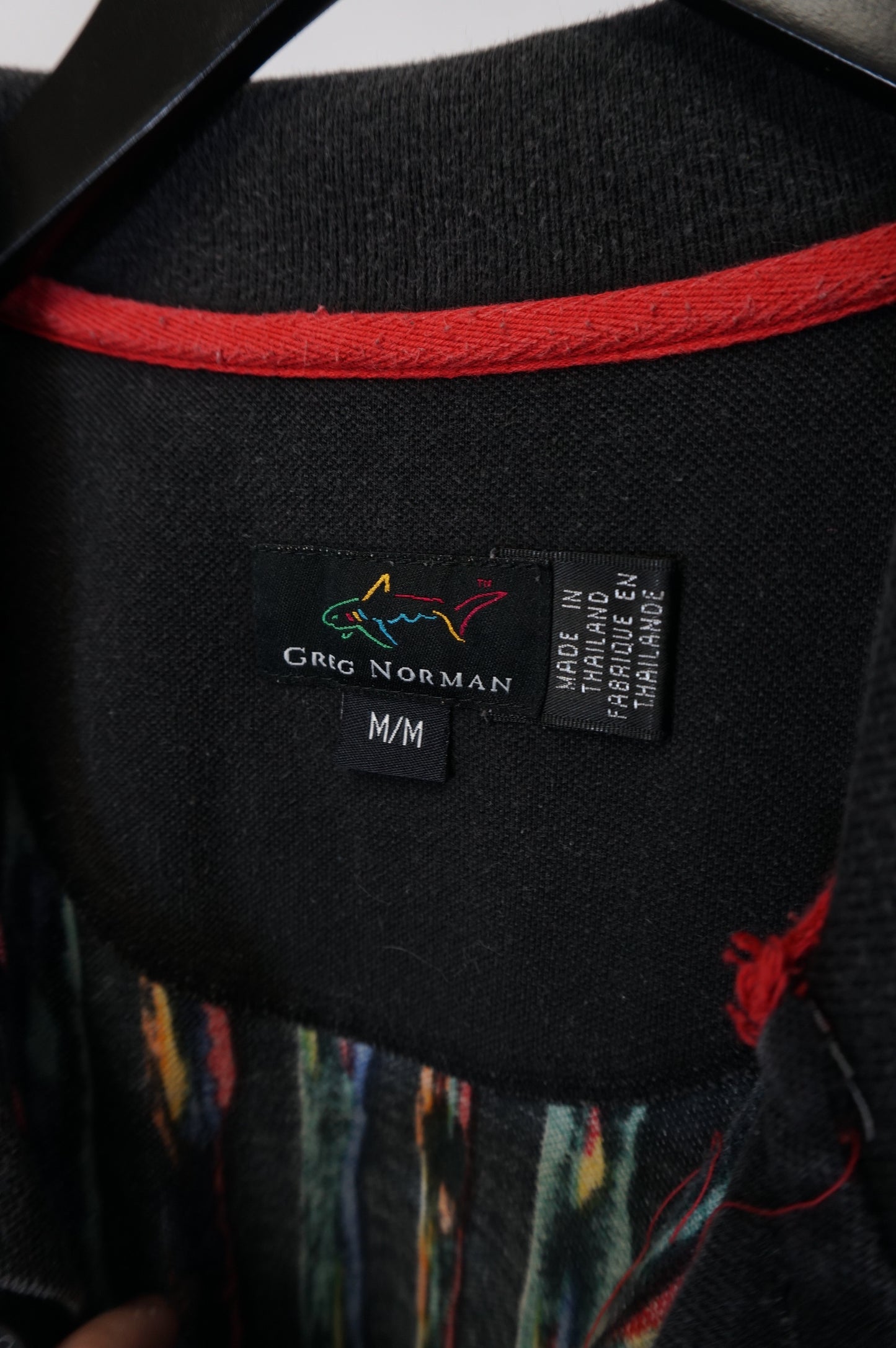 (M) Greg Norman Vintage 90s Golf Coogi-Esque Polo