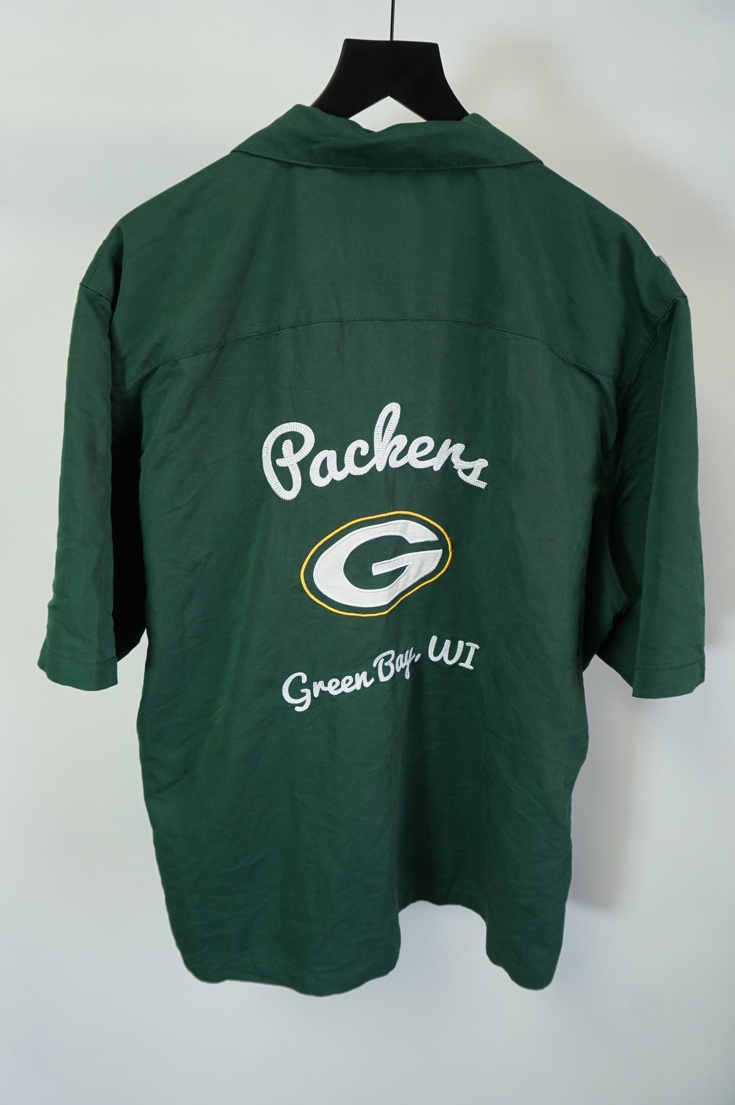 (XXL) Green Bay Packers 50s Bowling Style Button Up