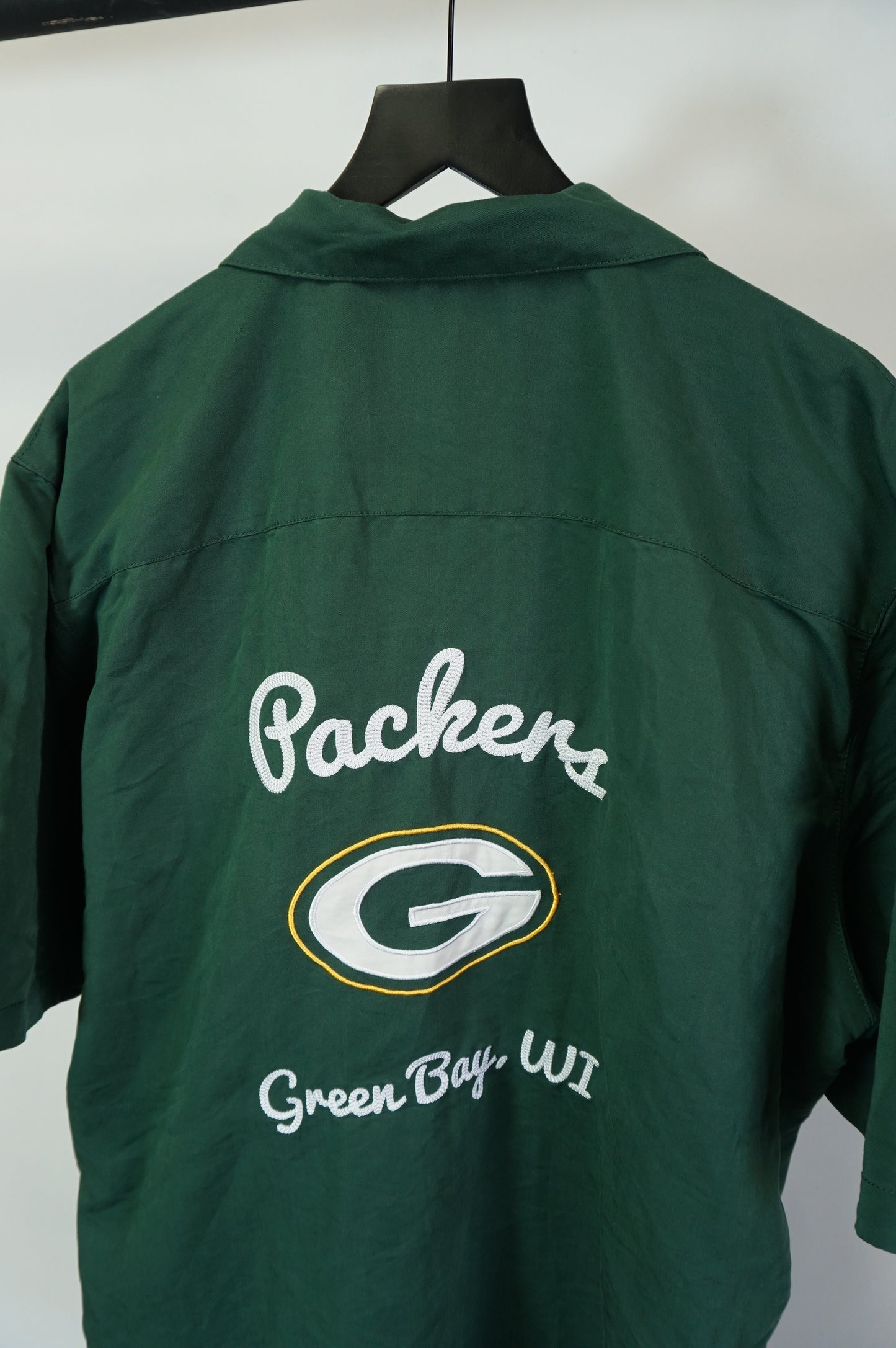 (XXL) Green Bay Packers 50s Bowling Style Button Up