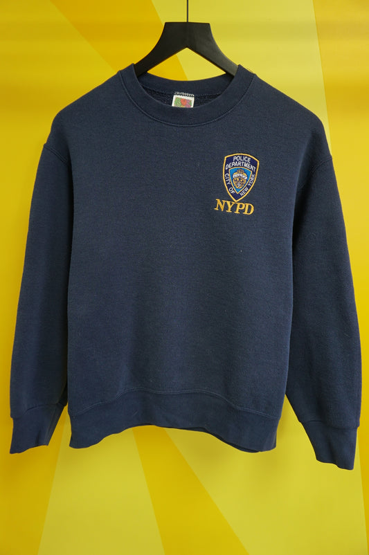 (M) Vtg NYPD Embroidered Crewneck