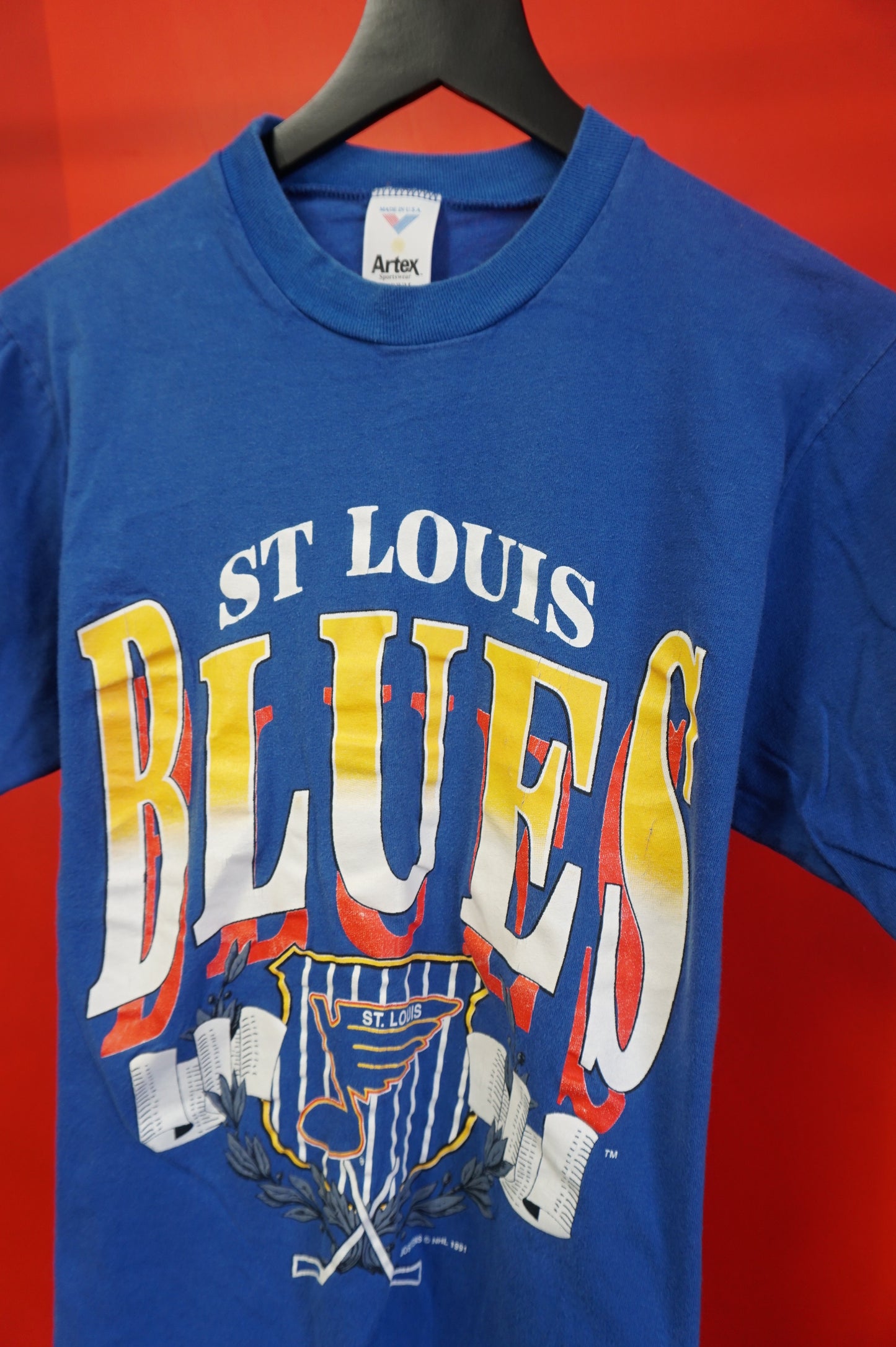 (S/M) Vtg St Louis Blues Single Stitch T-Shirt