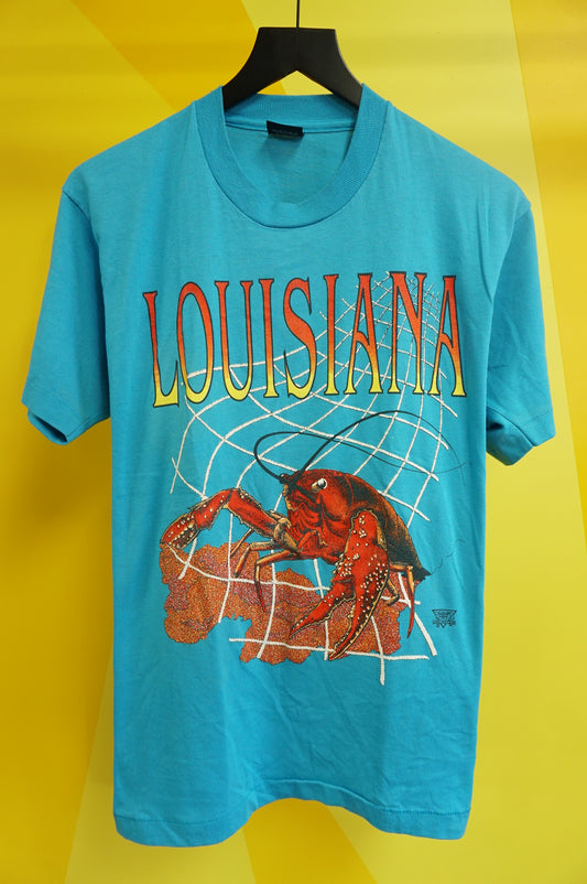 (M/L) Vtg Louisiana Crawfish Single Stitch T-Shirt