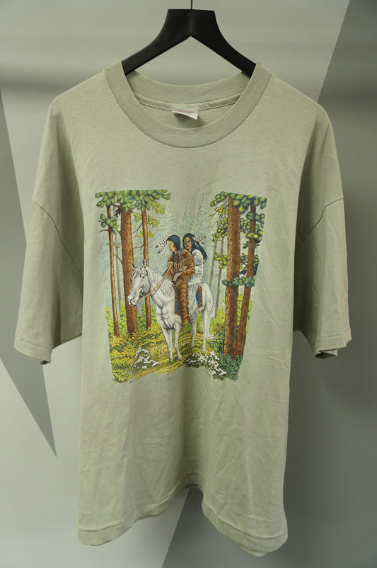 (XXL) Vtg Native American Single Stitch T-Shirt