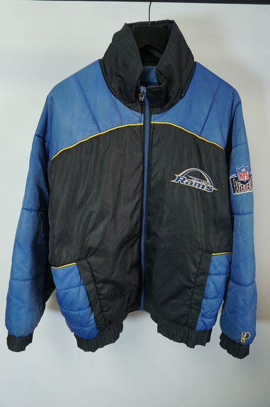 (L/XL) Vtg St. Louis Rams Pro Player Puffer Jacket