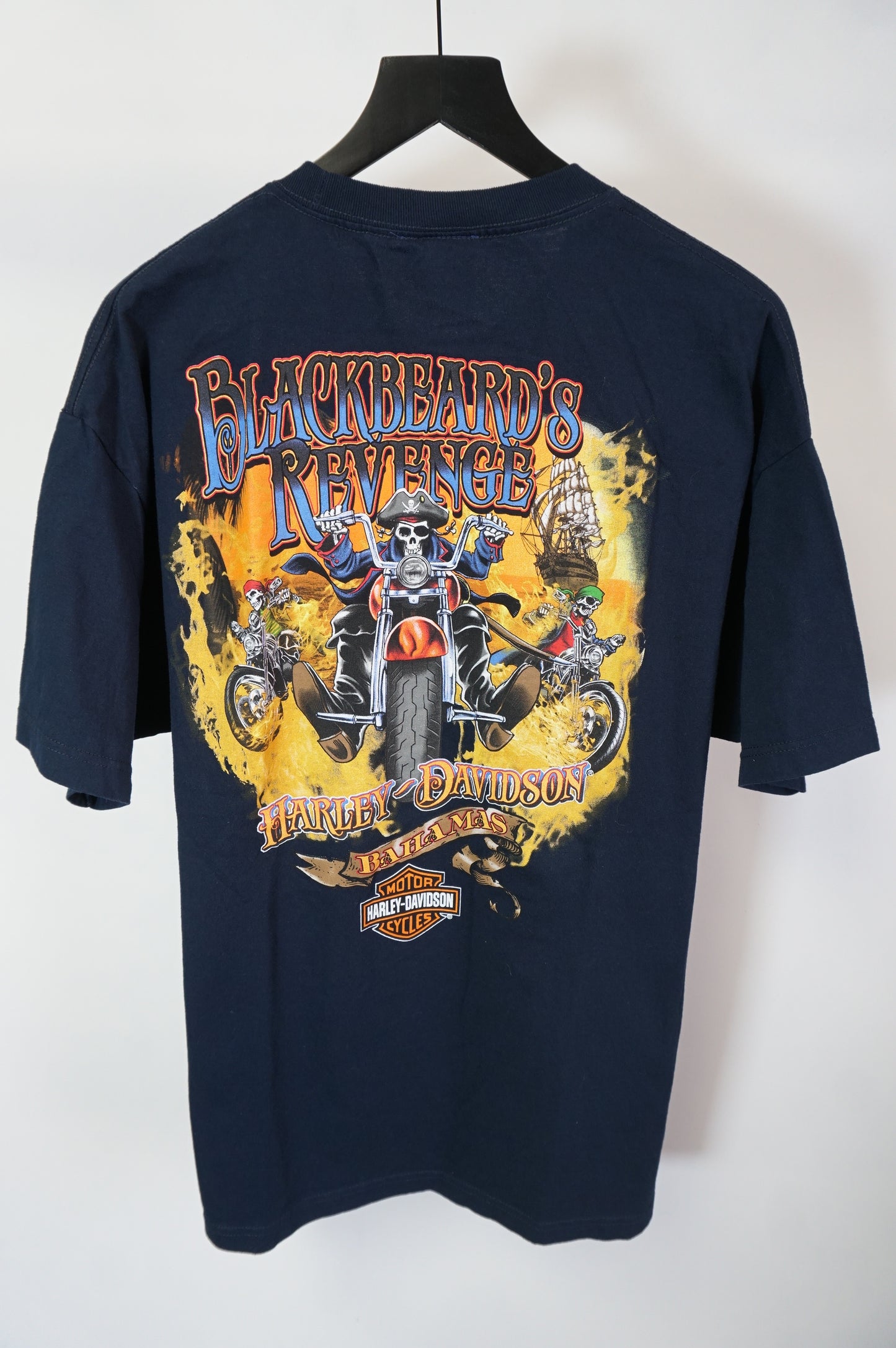 (XL) Bahamas Harley Davidson Pirate T-Shirt