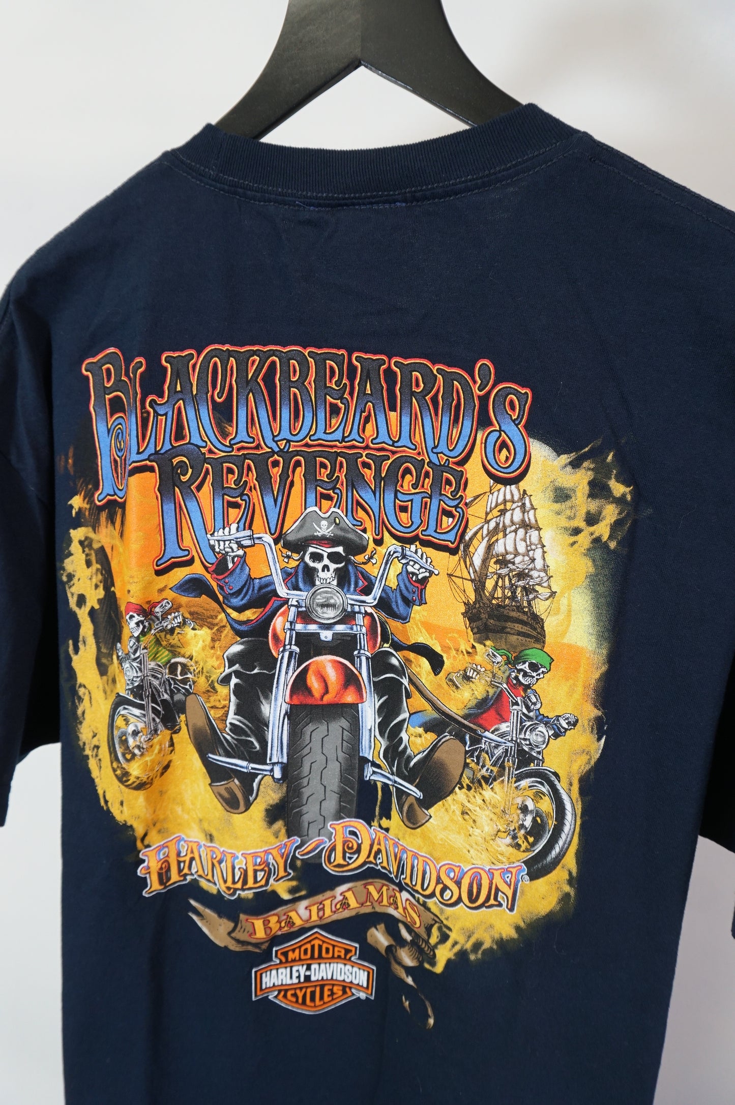 (XL) Bahamas Harley Davidson Pirate T-Shirt