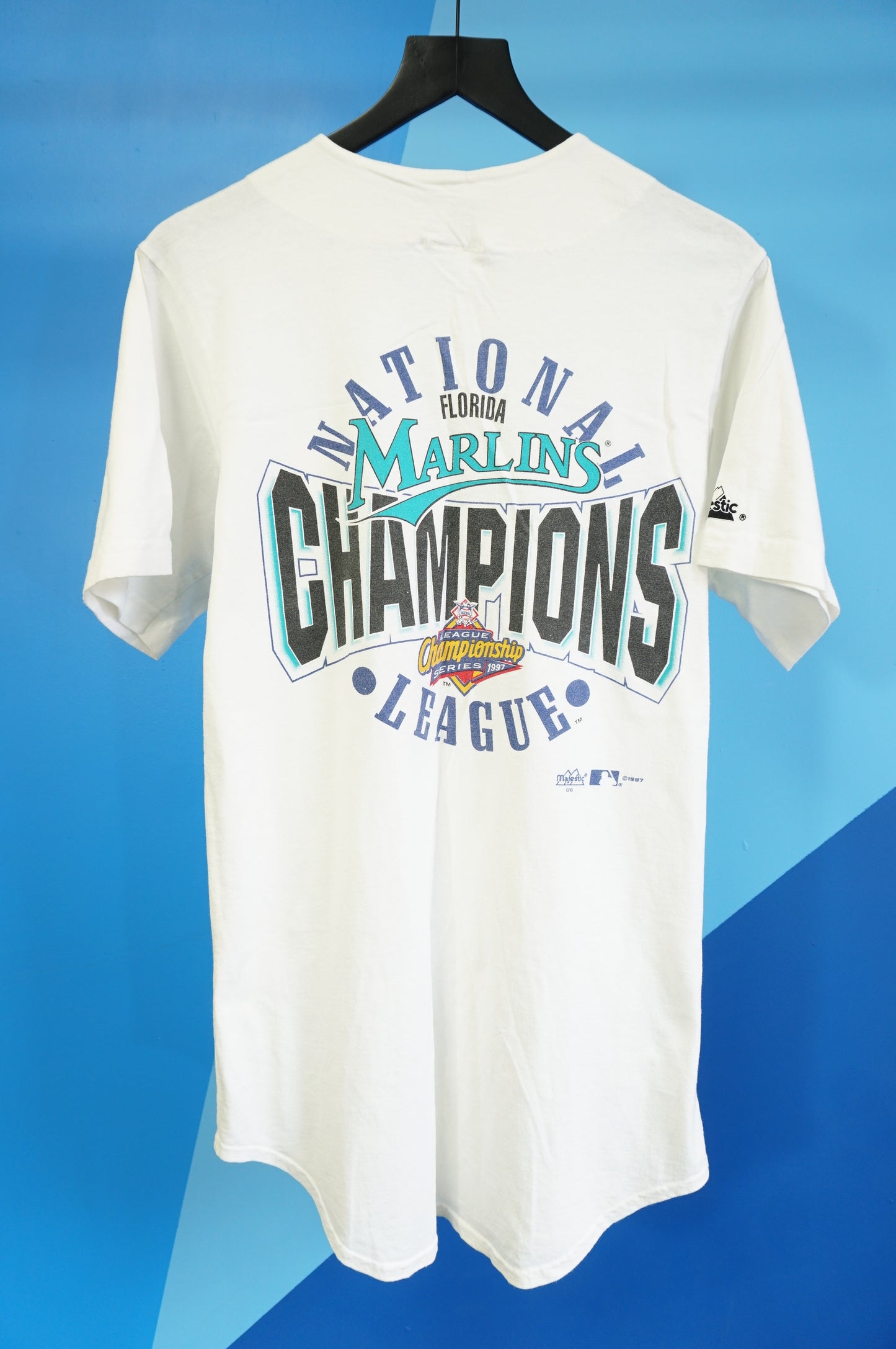 (S/M) 1997 Florida Marlins National League Champs Baseball Jersey