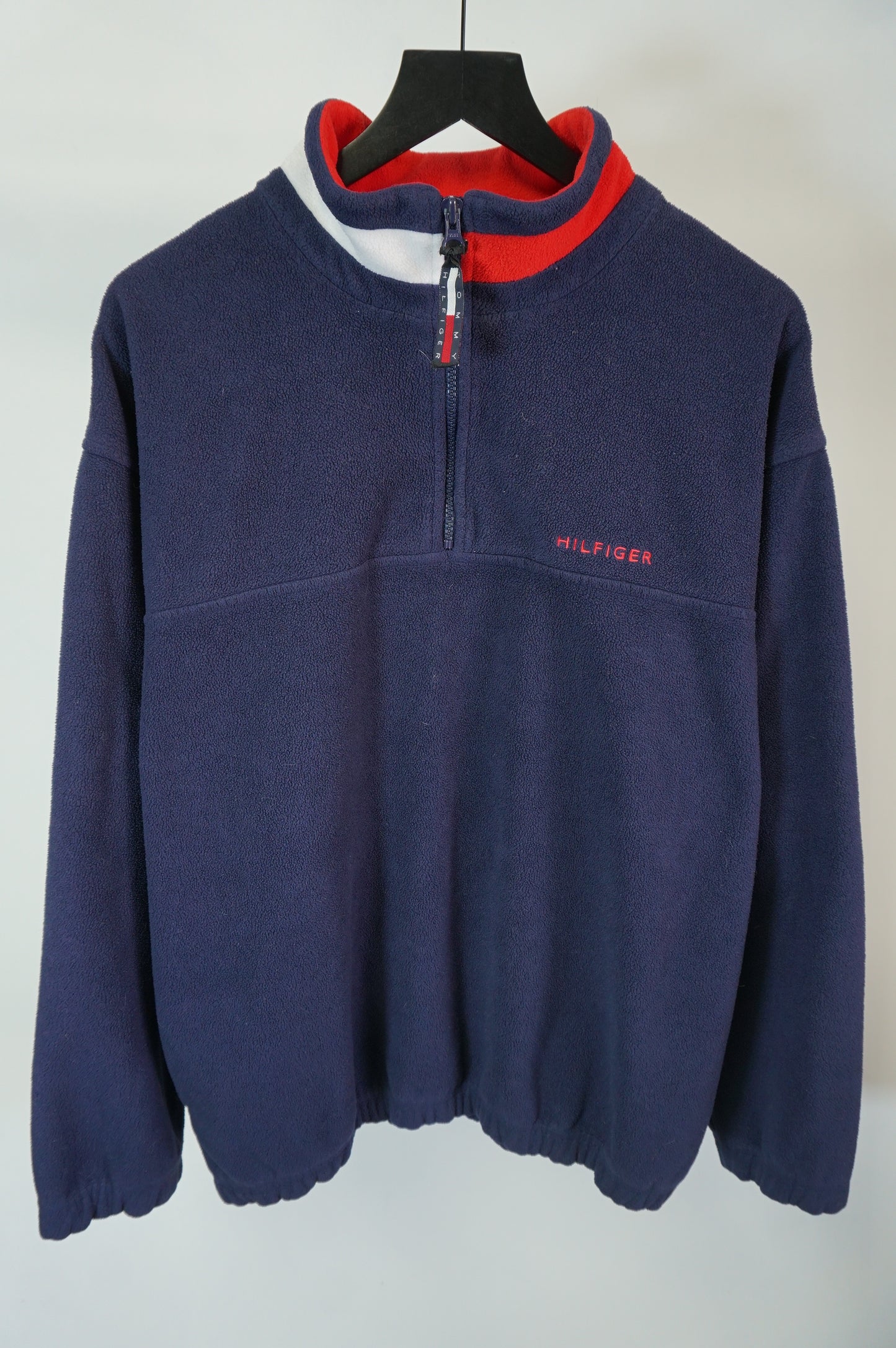 (L/XL) Tommy Hilfiger Navy Fleece Pullover