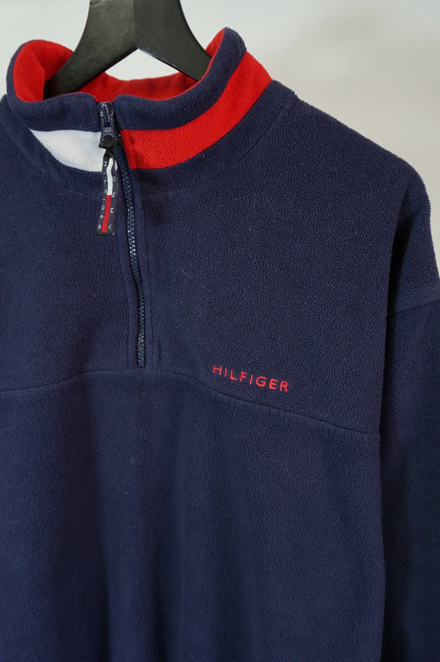 (L/XL) Tommy Hilfiger Navy Fleece Pullover