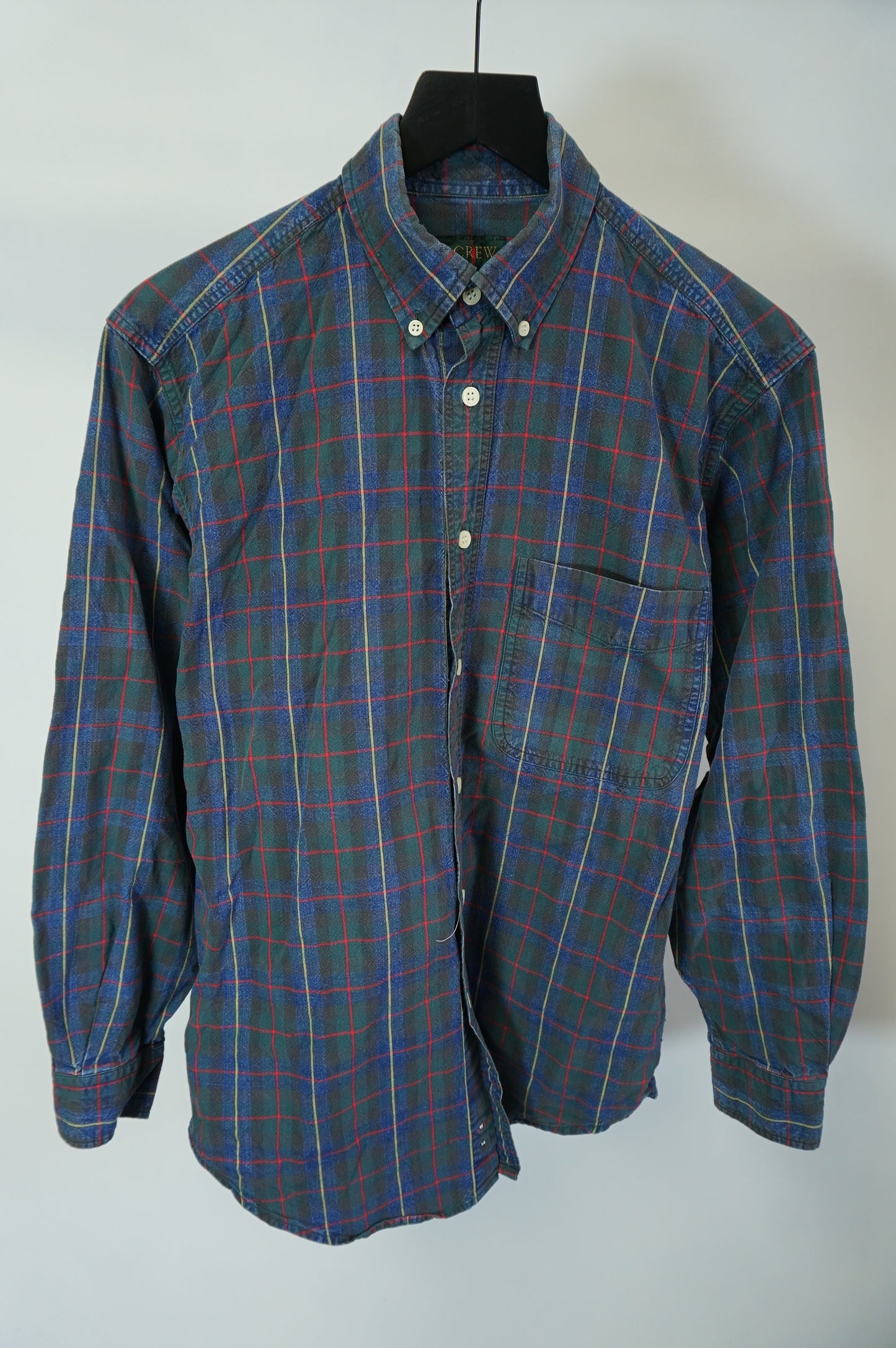 (S/M) Vtg J. Crew Plaid Button Up Shirt