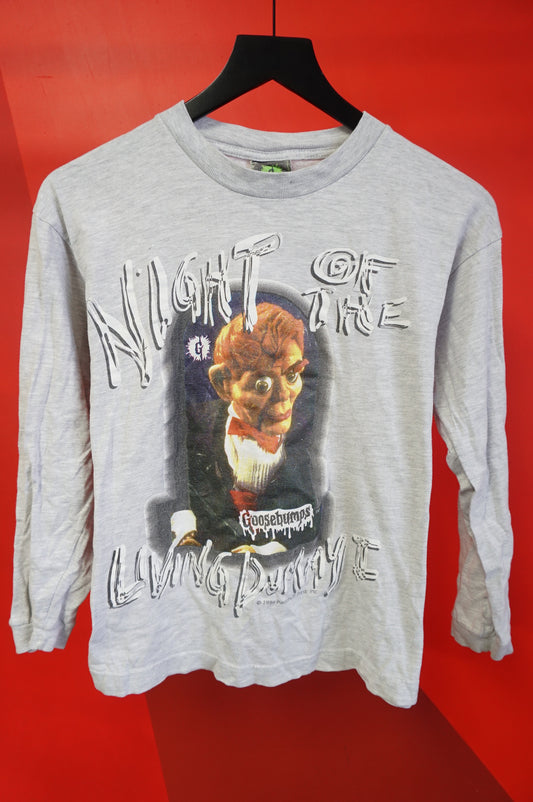(S) 1996 Goosebumps Night of The Living Dummy LS T-Shirt