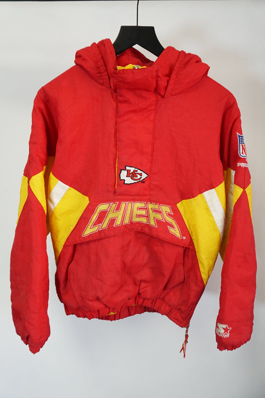 (Youth L) Vtg Kansas City Chiefs Starter Puffer Jacket