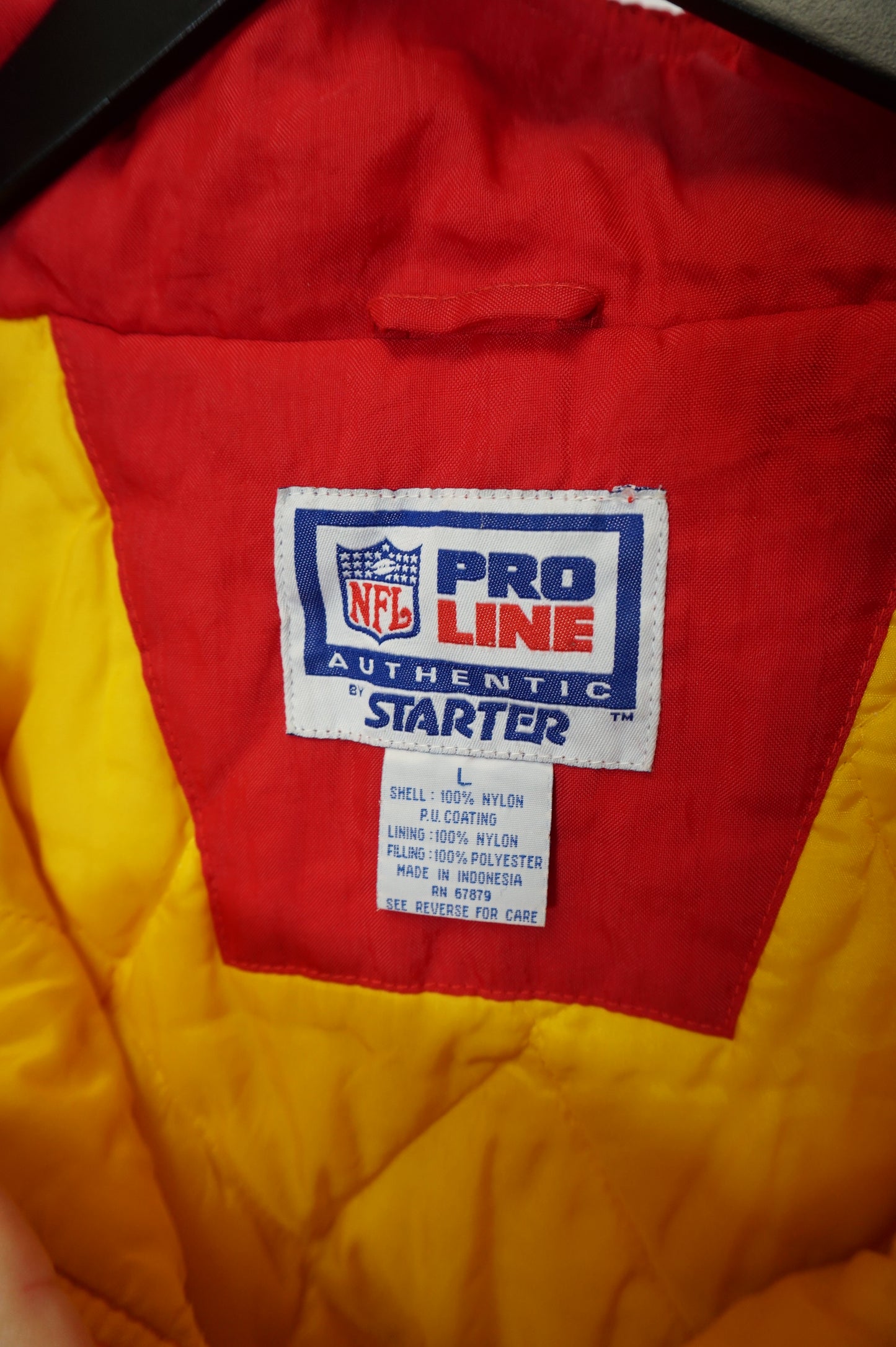 (Youth L) Vtg Kansas City Chiefs Starter Puffer Jacket