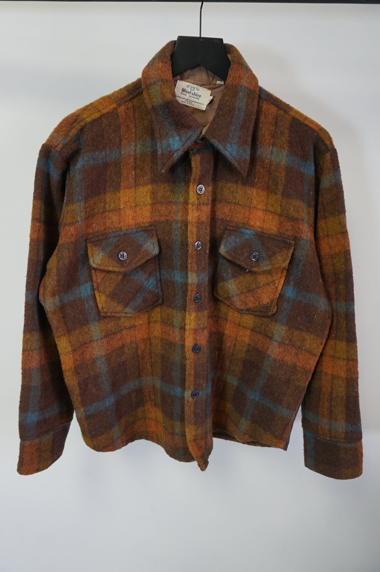 (L) Vtg Woolshire Flannel Button up Shirt