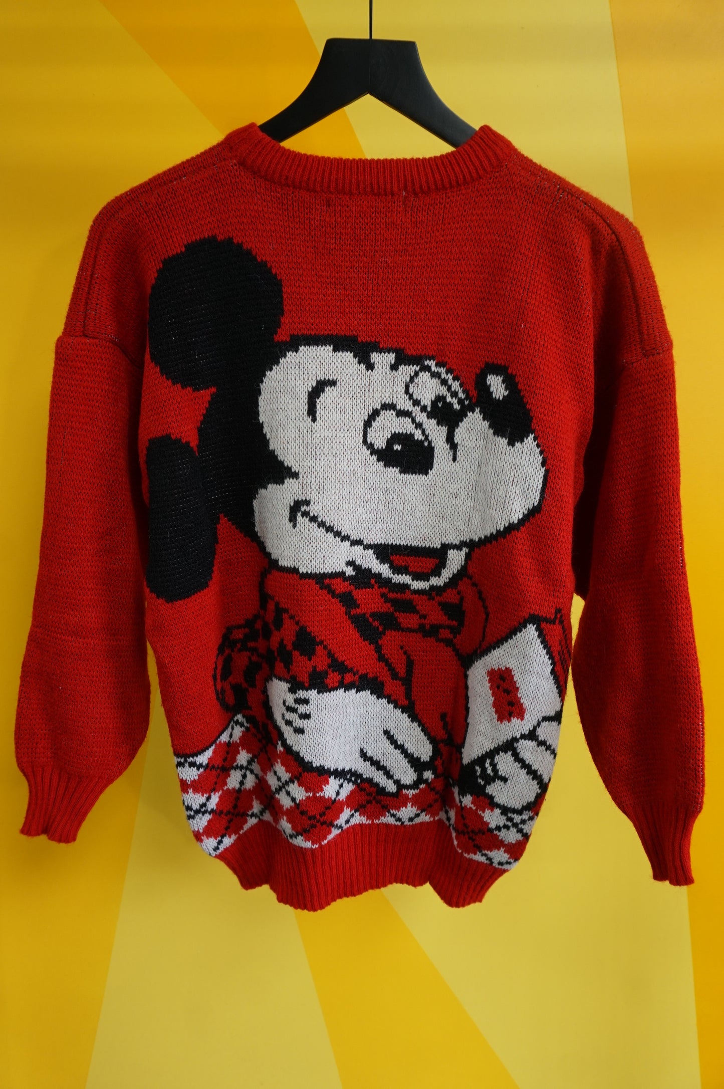 (M) Vtg Mickey Mouse Knit Sweater