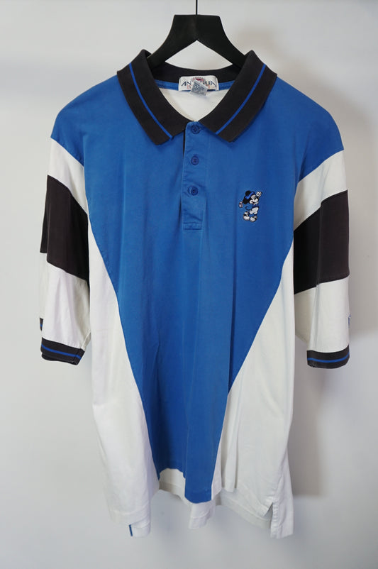 (L/XL) Vtg Mickey Mouse Golf Polo Shirt