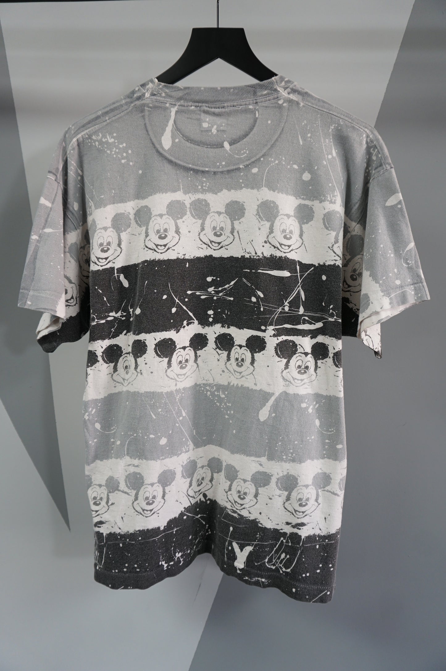 (XL) Vtg Monochromatic Mickey Mouse Single Stitch AOP T-Shirt