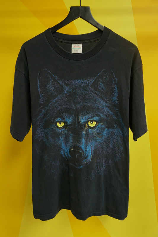 (XL) Vtg Big Head Wolf Single Stitch T-Shirt