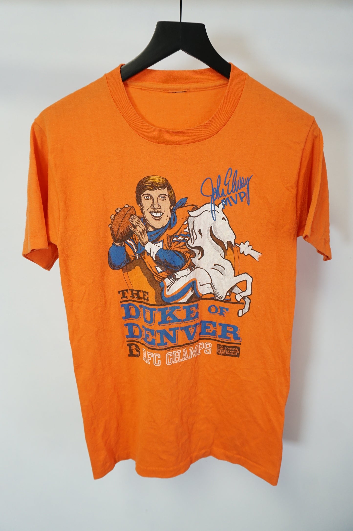 (S) John Elway The Duke of Denver Vtg T-Shirt