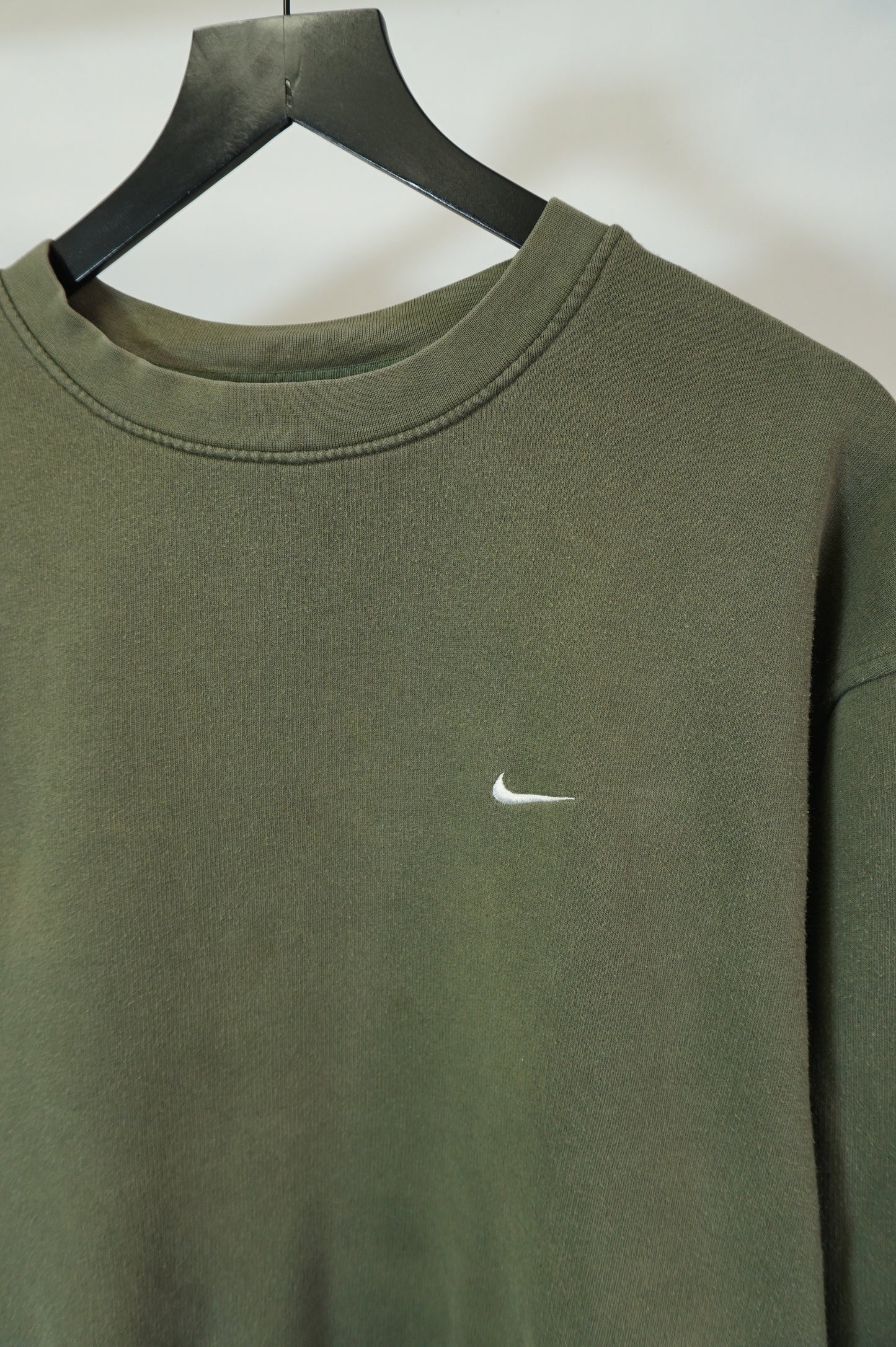 (XL) Y2K Olive Green Nike Crewneck