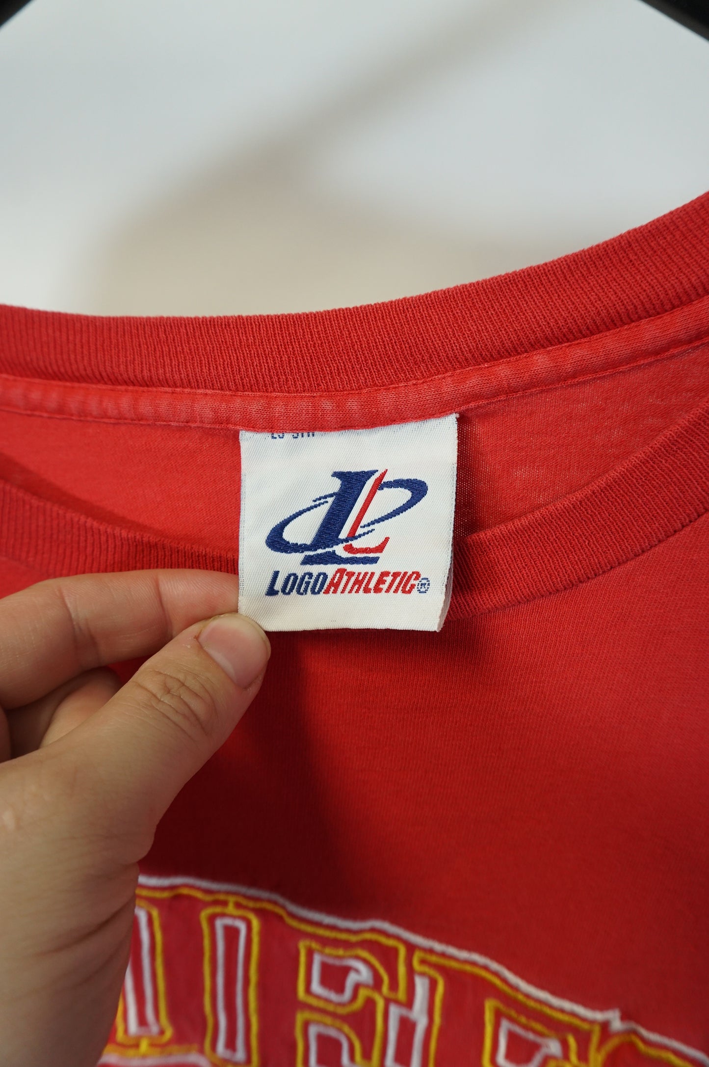 (XXL) Vintage 90s Kansas City Chiefs Embroidered Logo Athletic Single Stitch T-Shirt