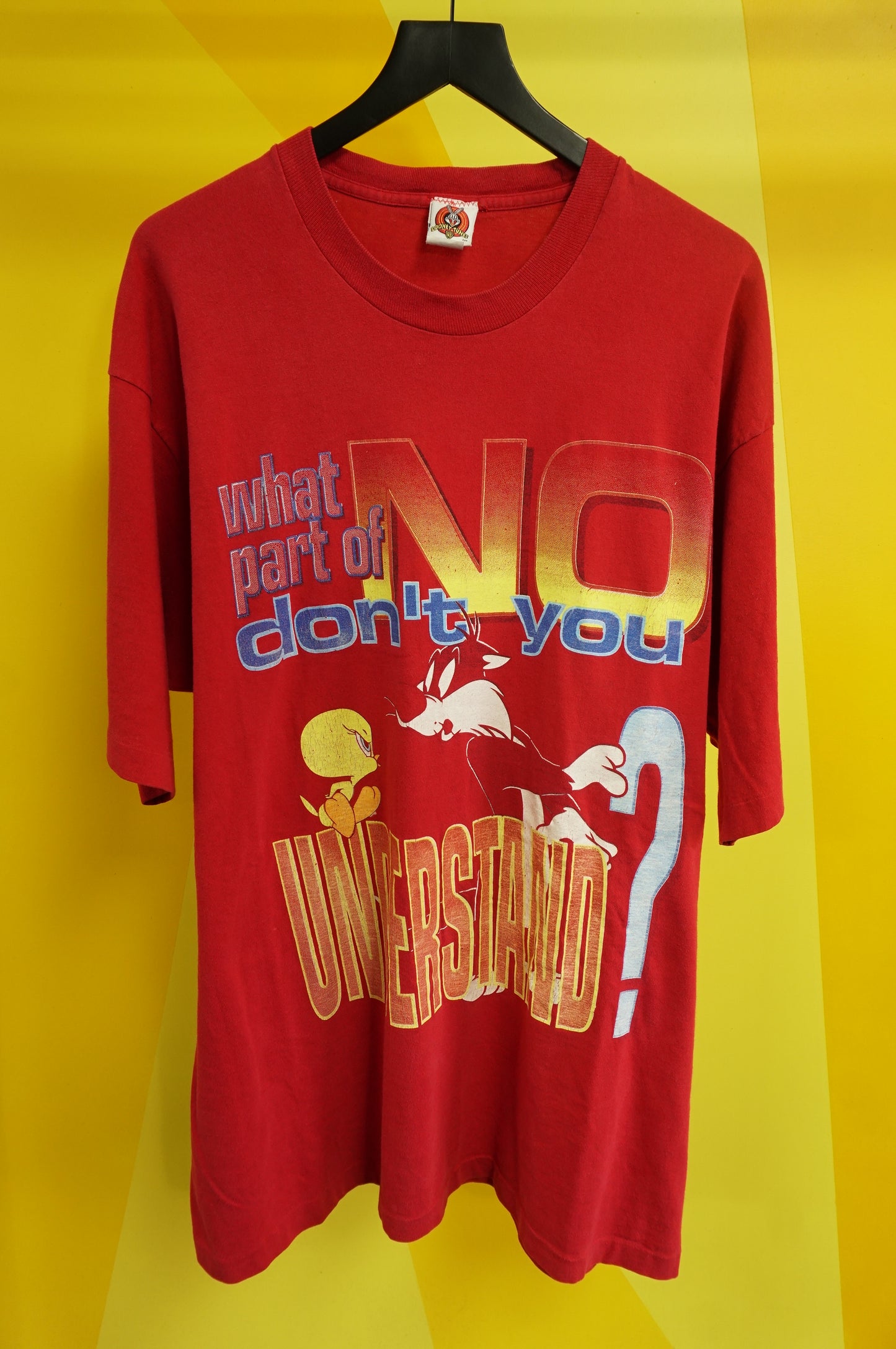 (XXL) 1997 What Part of No Don't You Understand Single Stitch Tweety T-Shirt